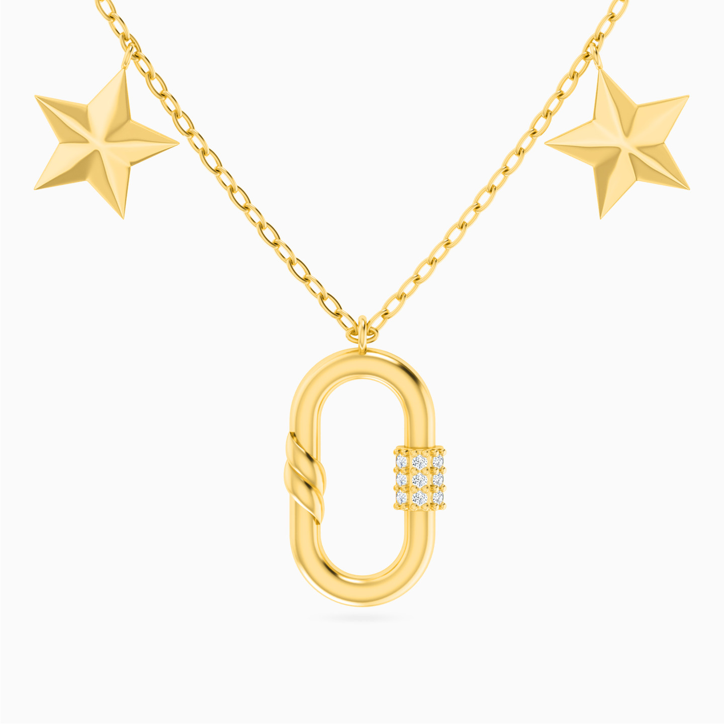 سلسلة ذهب نجمة عيار 18 قيراط مزينة بالألماس سلسلة ذهب نجمة عيار 18 قيراط مزينة بالألماس