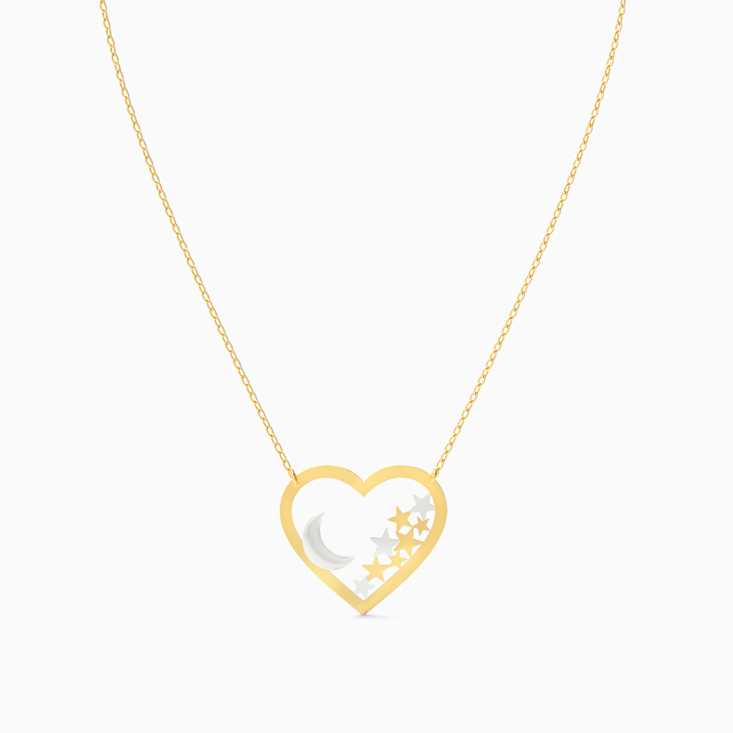 Heart Necklace In 18K Gold - 3