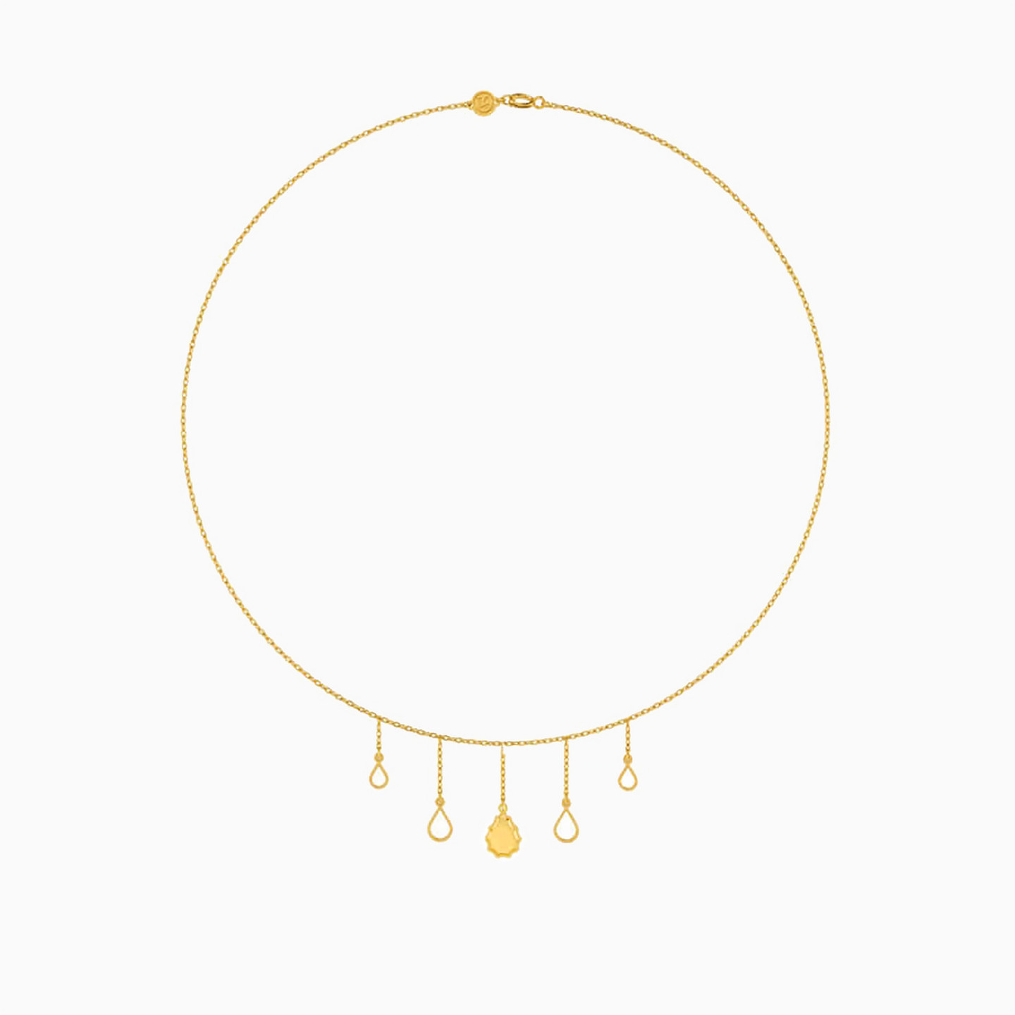 سلسلة ذهب شكل قطرة عيار 18 قيراط - 3 سلسلة ذهب شكل قطرة عيار 18 قيراط - 3