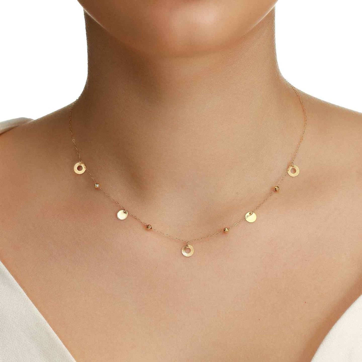 18K Gold Chain Necklace - 2