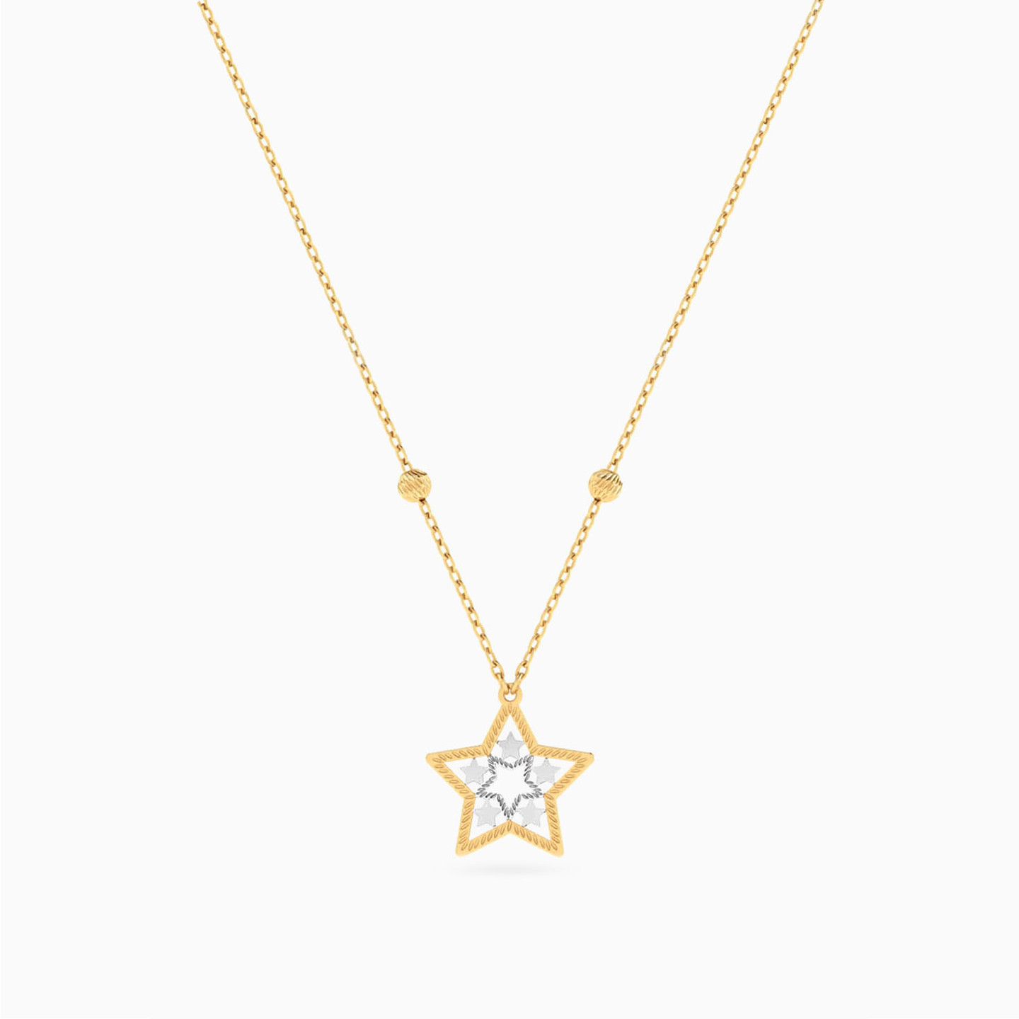 سلسلة ذهب نجمة عيار 18 قيراط - 3 سلسلة ذهب نجمة عيار 18 قيراط - 3