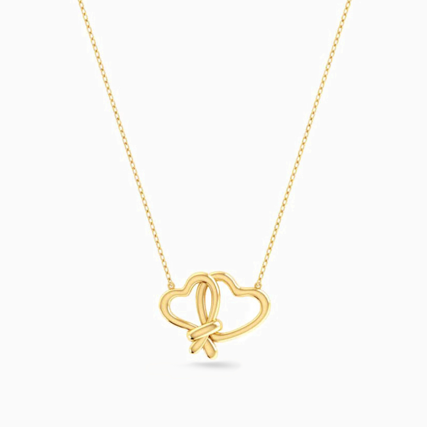 Heart Necklace in 18K Gold - 3 Heart Necklace in 18K Gold - 3