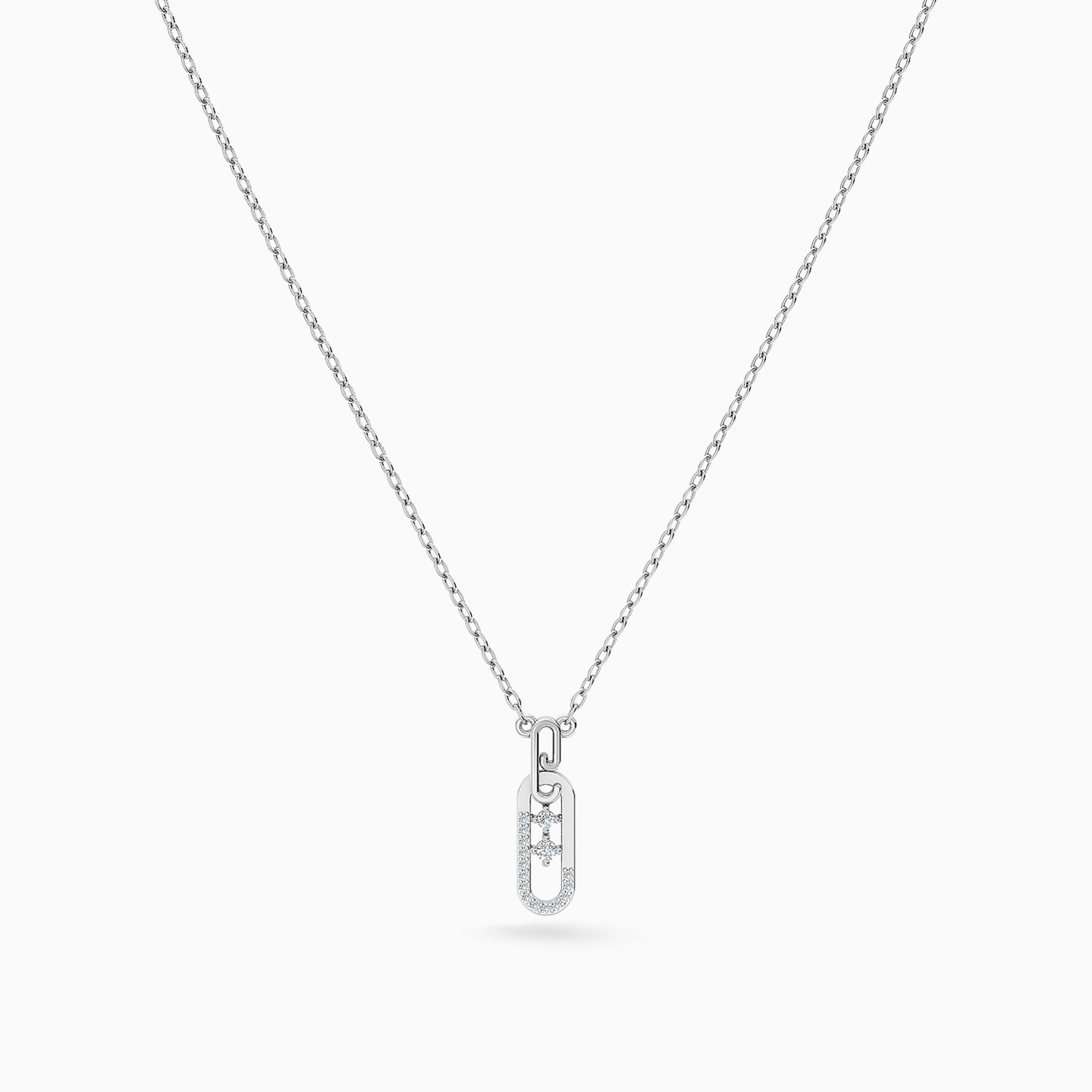 Capsule Diamond Necklace in 18K Gold - 3 Capsule Diamond Necklace in 18K Gold - 3