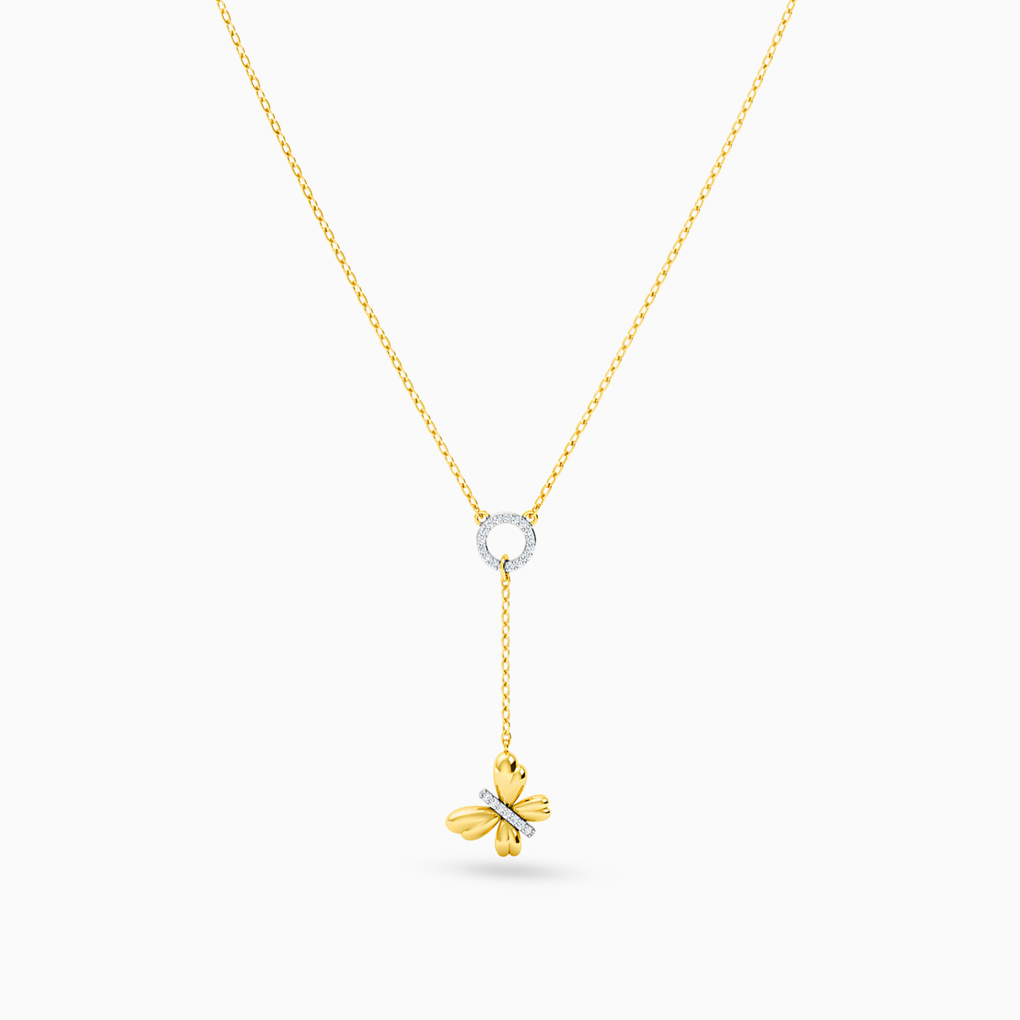 18K Gold Diamond Pendant Necklace - 3