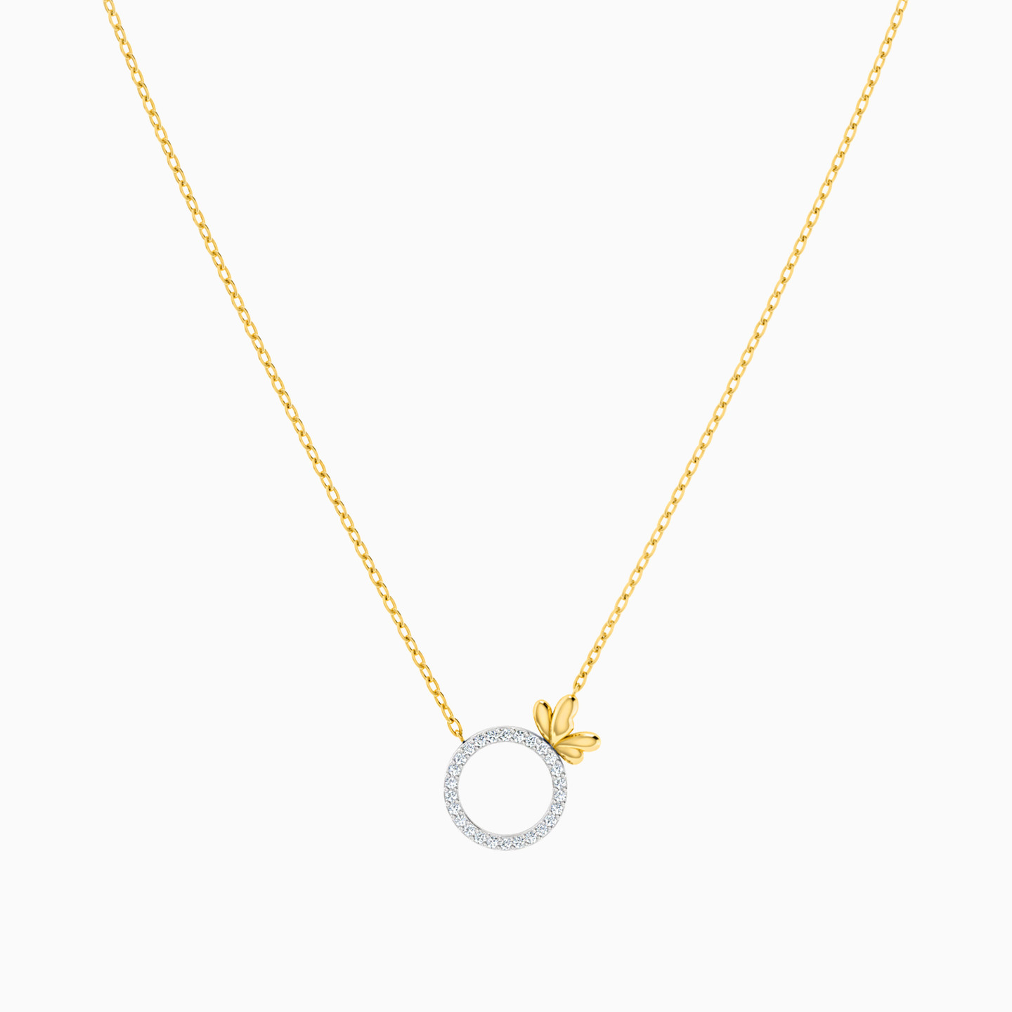 18K Gold Diamond Pendant Necklace - 3