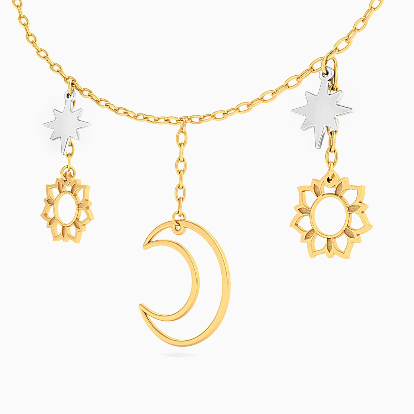 سلسلة ذهب سماوية عيار 18 قيراط - 2 سلسلة ذهب سماوية عيار 18 قيراط - 2