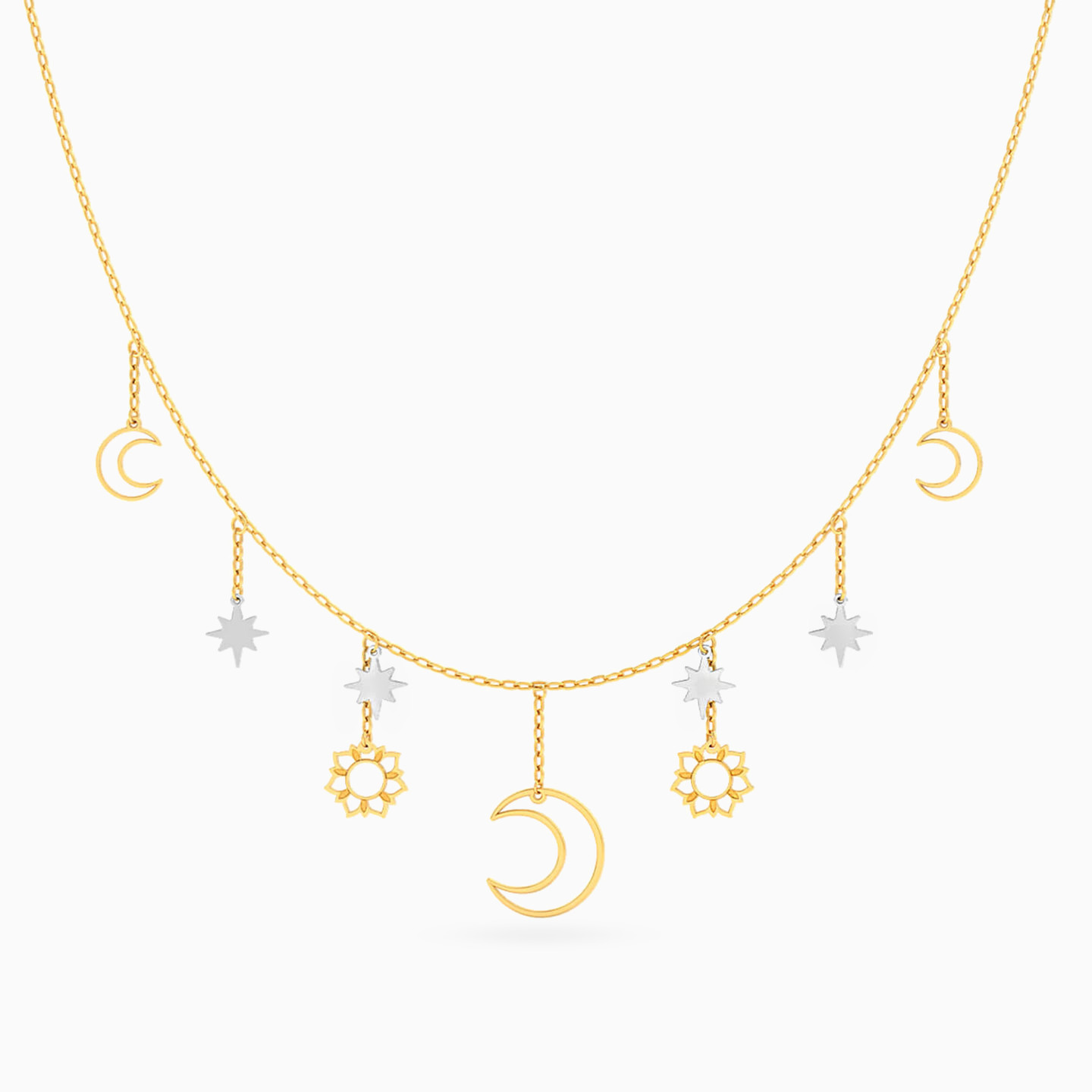 Celestial Chain Necklace in 18K Gold - 3 Celestial Chain Necklace in 18K Gold - 3