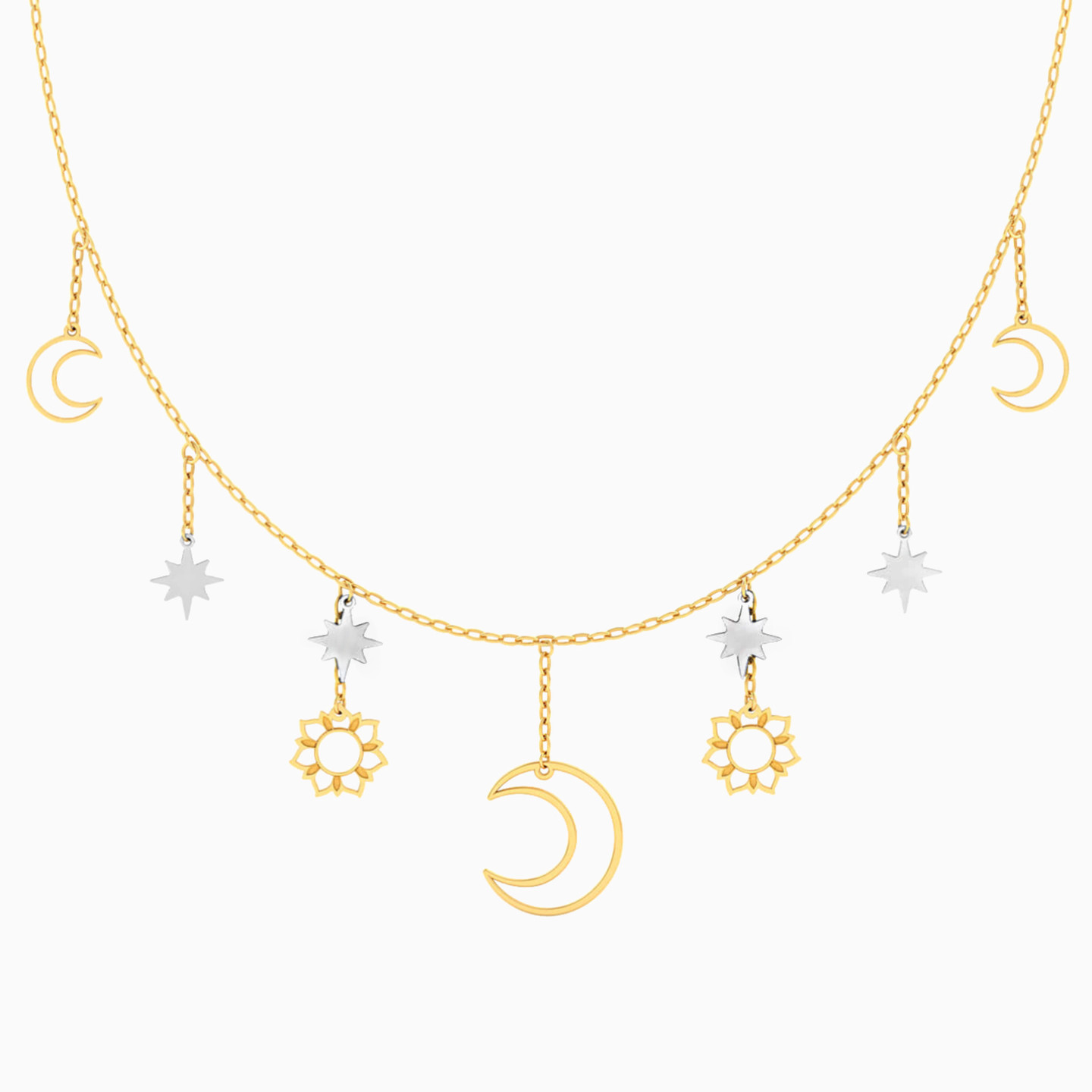 Celestial Chain Necklace in 18K Gold Celestial Chain Necklace in 18K Gold