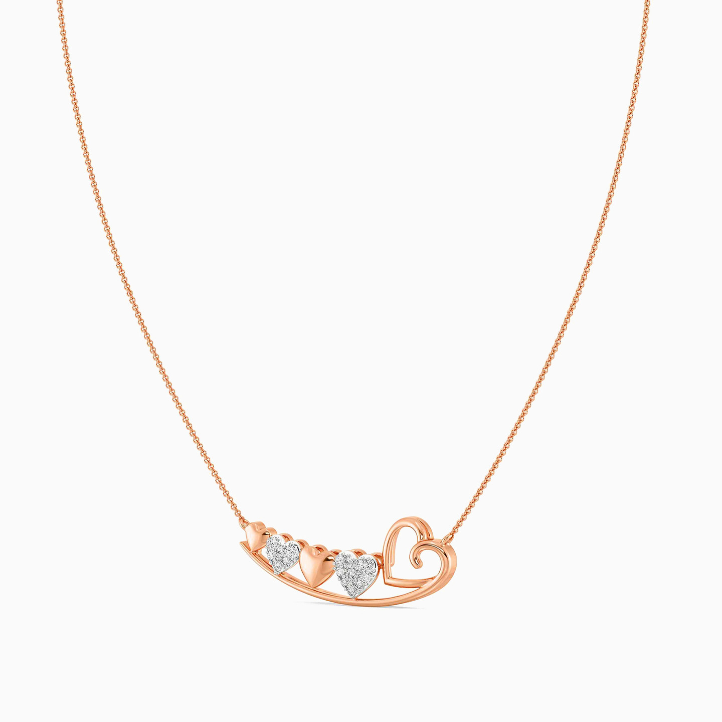 18K Gold Diamond Pendant Necklace - 2