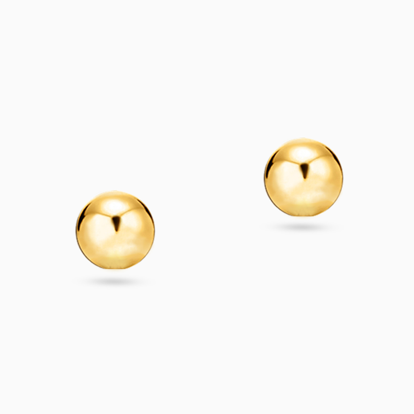 Round Stud Earrings in 14K Gold Round Stud Earrings in 14K Gold
