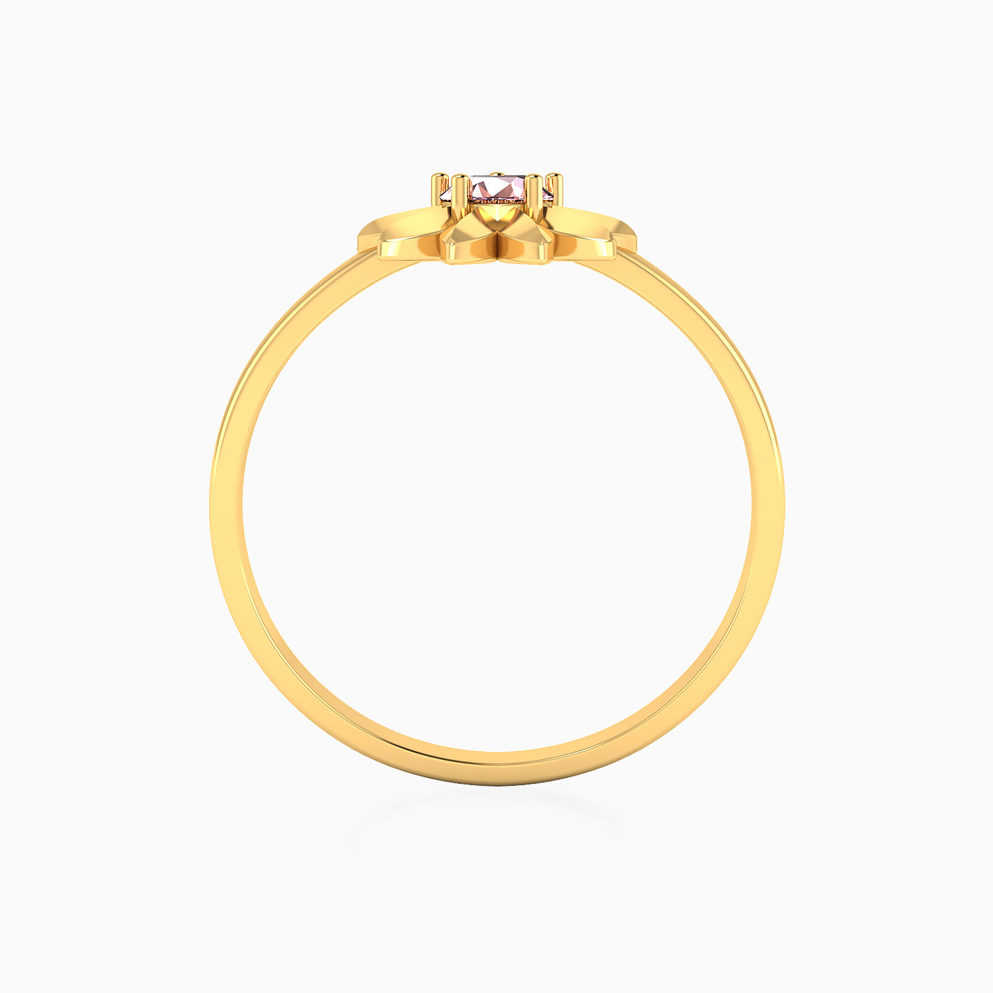 14K Gold Colored Stones Statement Ring - 3