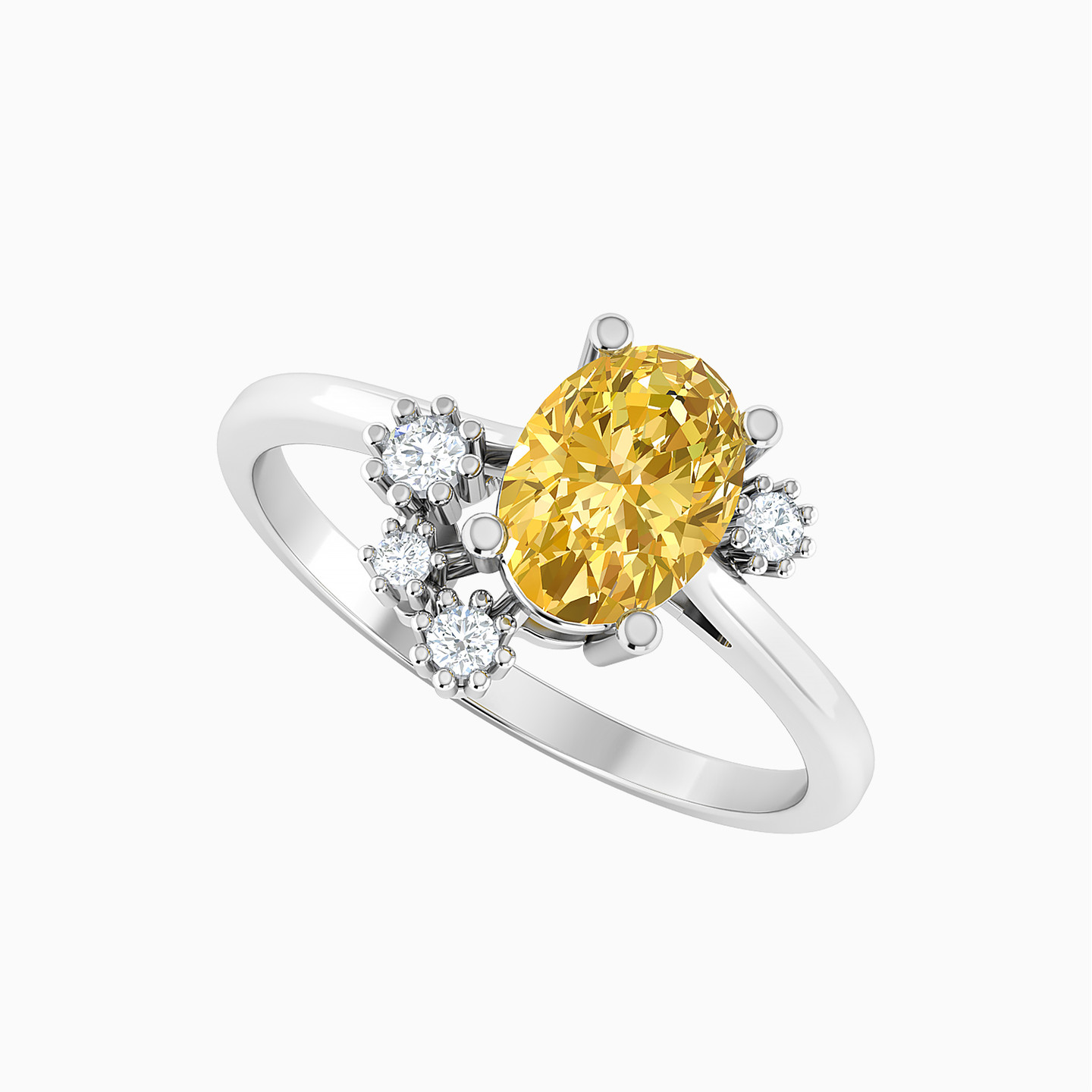18K Gold Diamond & Colored Stones Statement Ring - 2