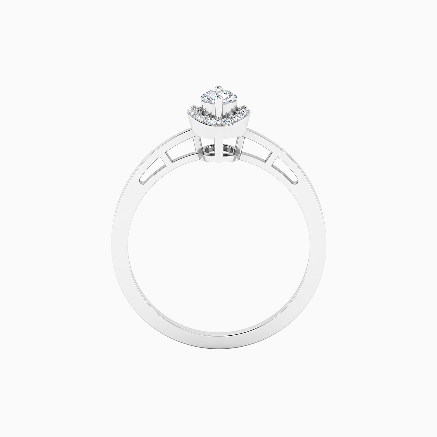 Circle Diamond Ring in 18K Gold - 3 Circle Diamond Ring in 18K Gold - 3