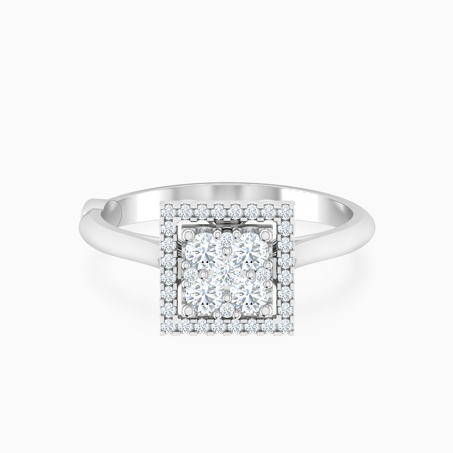 Square Diamond Ring in 18K Gold Square Diamond Ring in 18K Gold
