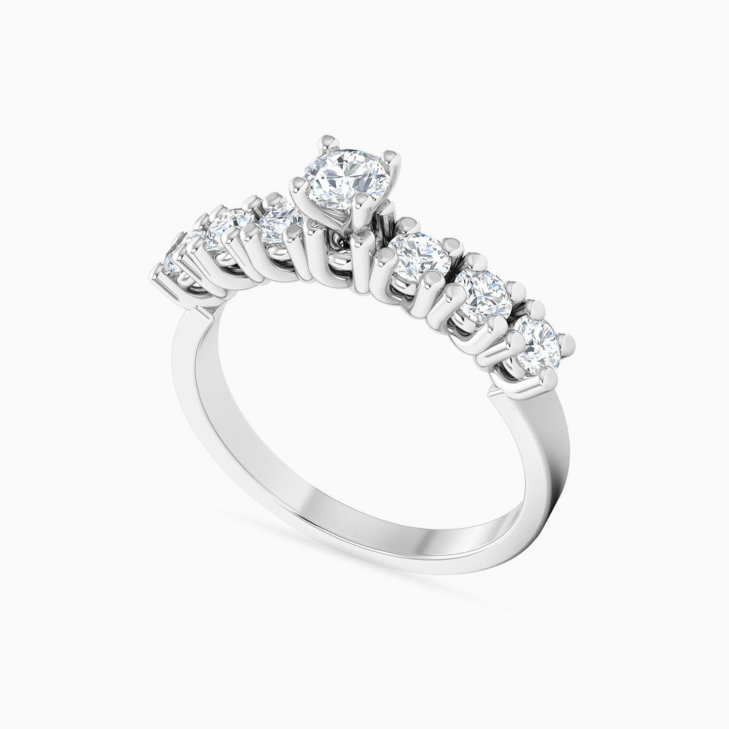 Circle Diamond Ring in 18K Gold - 4