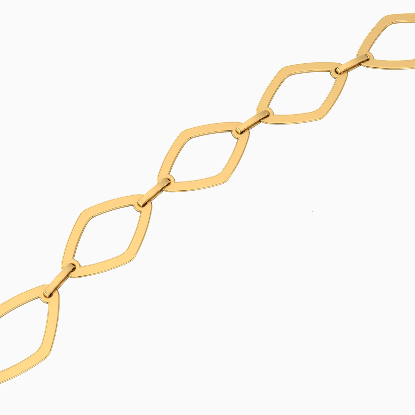 سلسلة ذهب حلقات عيار 18 قيراط - 3 سلسلة ذهب حلقات عيار 18 قيراط - 3