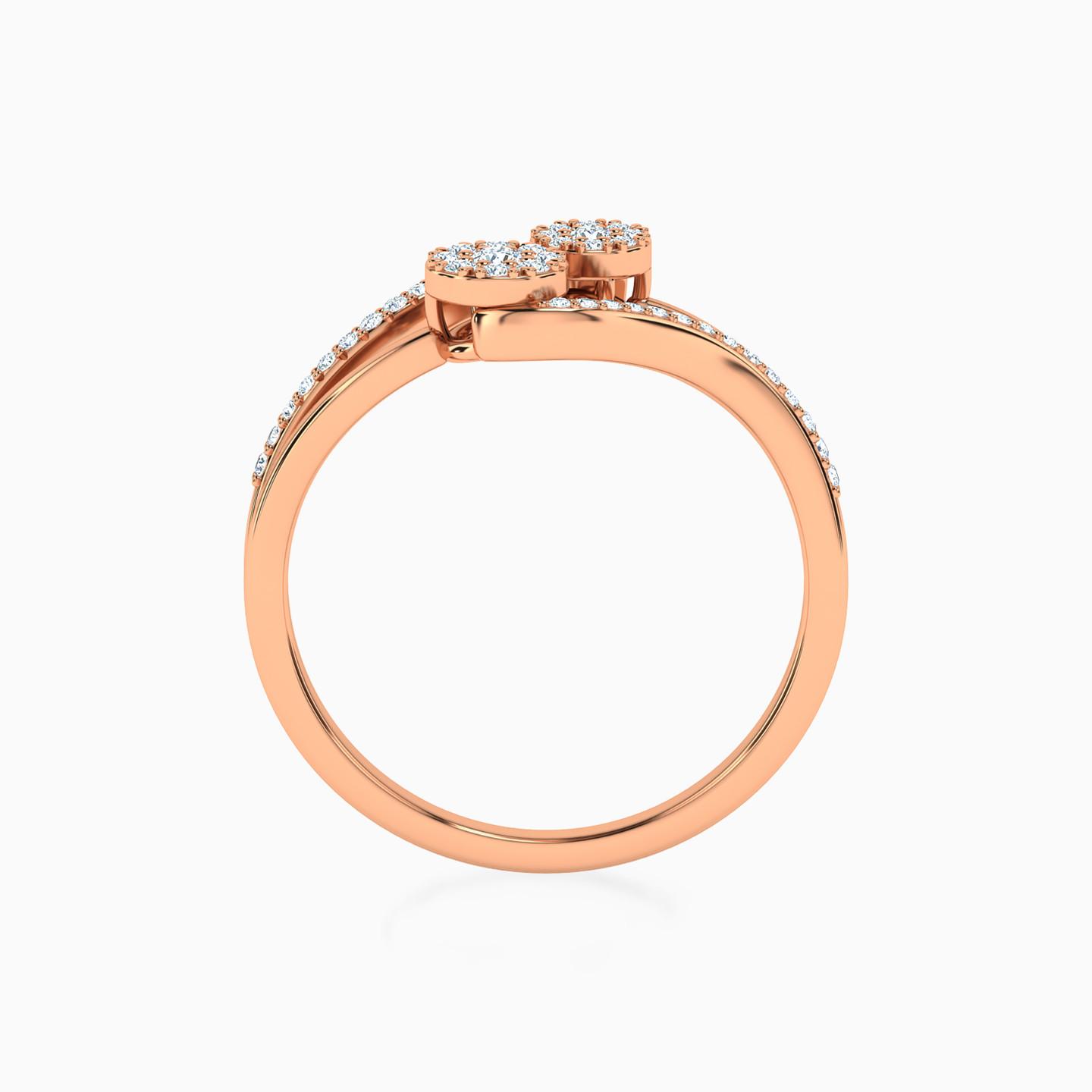 Circle Diamond Ring in 18K Gold - 3 Circle Diamond Ring in 18K Gold - 3