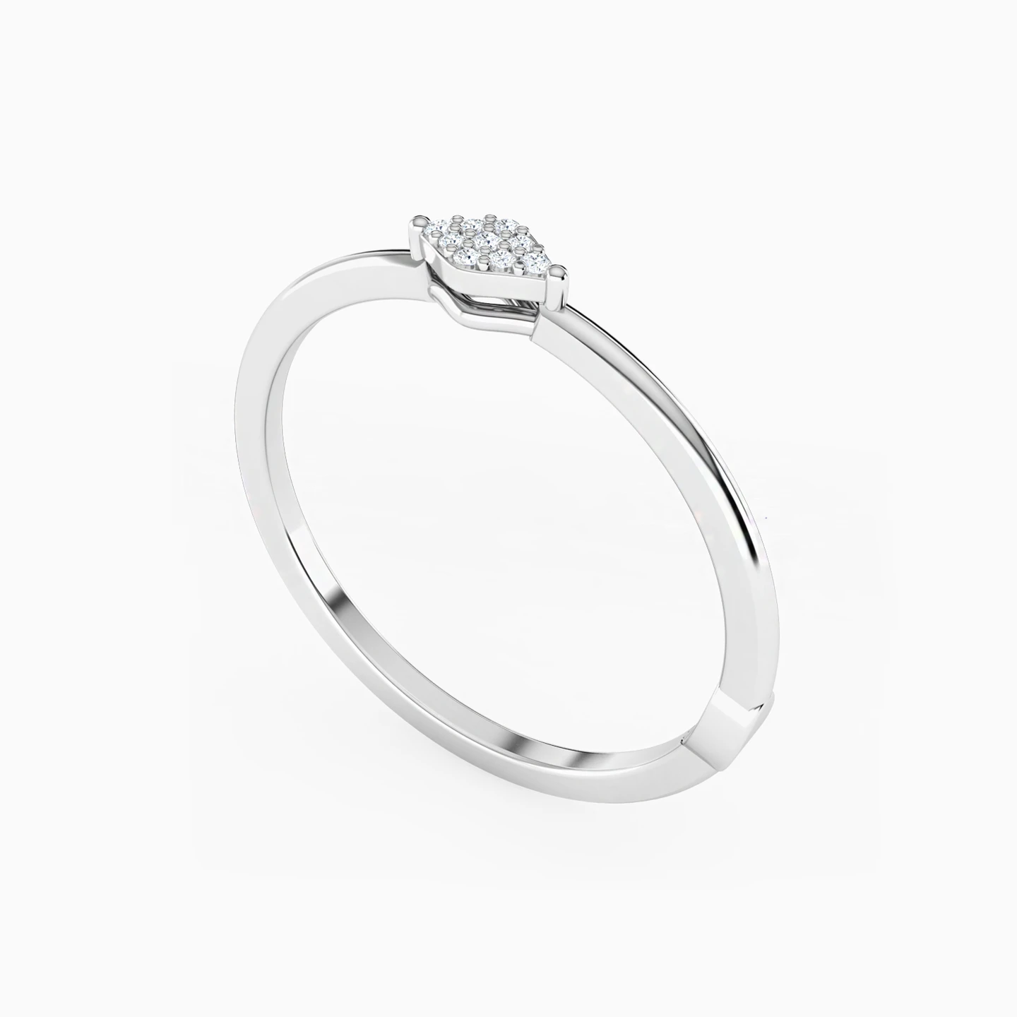 Rhombus Diamond Ring in 18K Gold - 2 Rhombus Diamond Ring in 18K Gold - 2