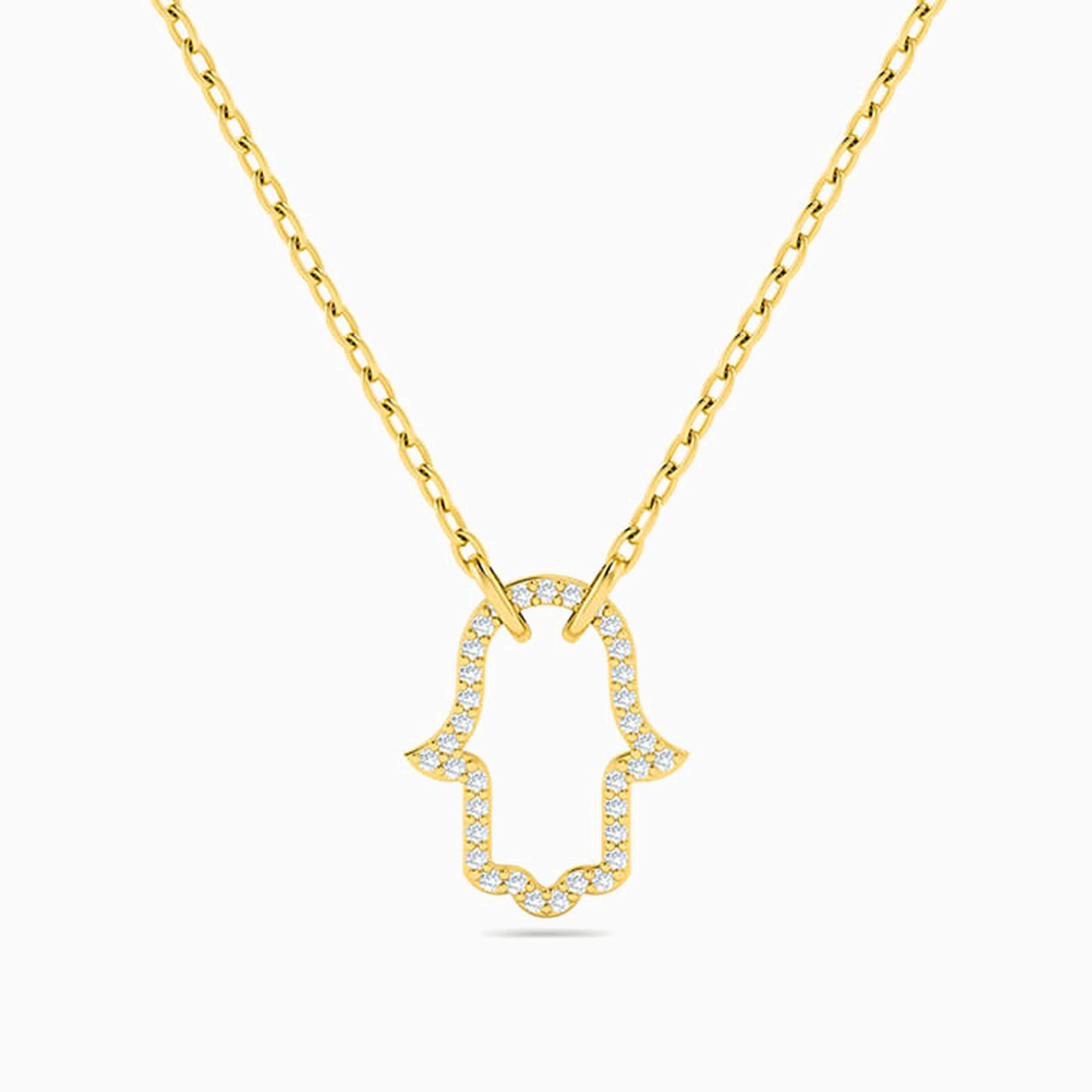 18K Gold Diamond Pendant Necklace