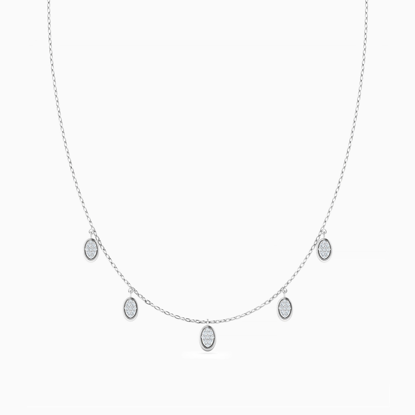 18K Gold Diamond Charms Necklace - 3