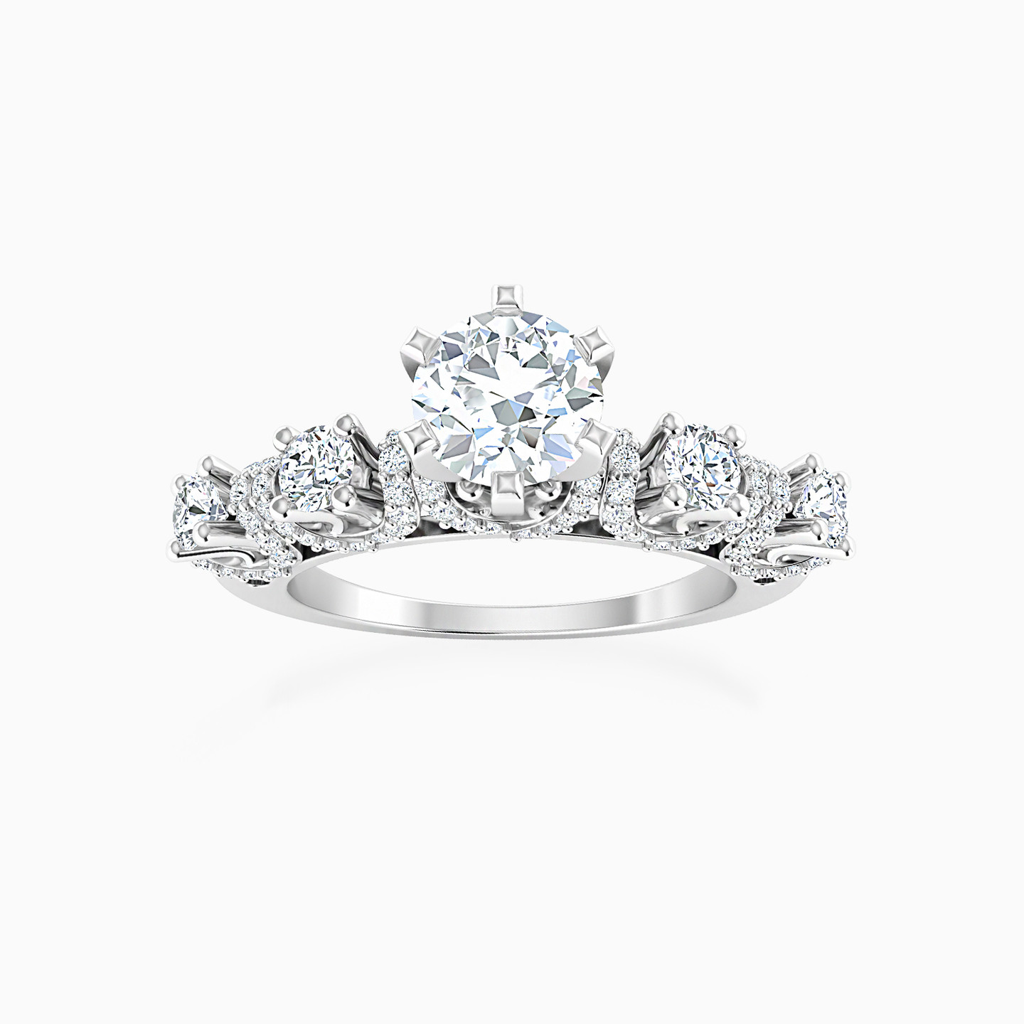Circle Diamond Ring in 18K Gold Circle Diamond Ring in 18K Gold