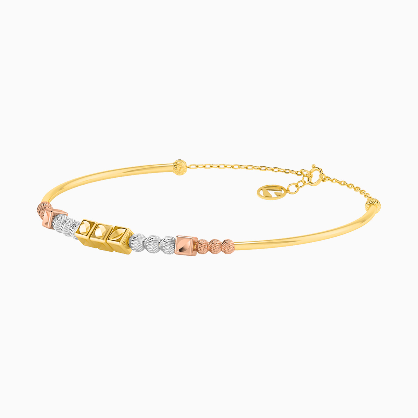 Beaded Bangle Bracelet in 18K Gold - 2