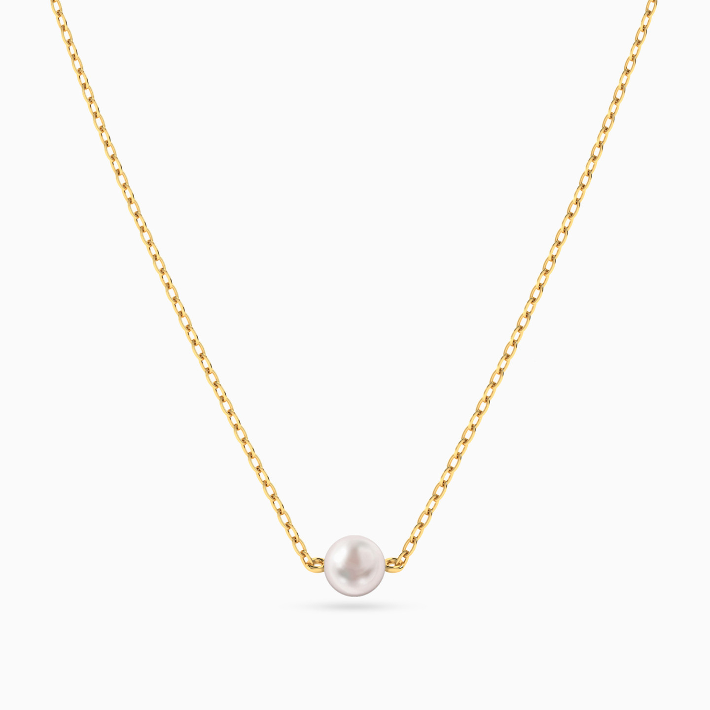 14K Gold Pearls Pendant Necklace