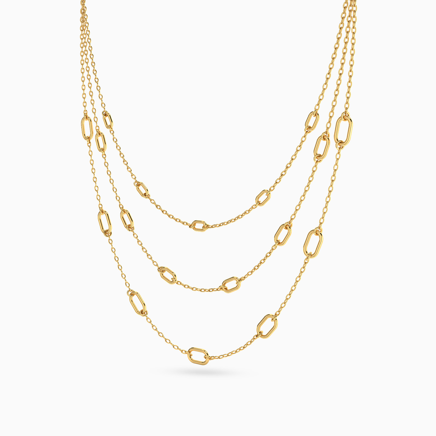 18K Gold Layered Necklace - 2