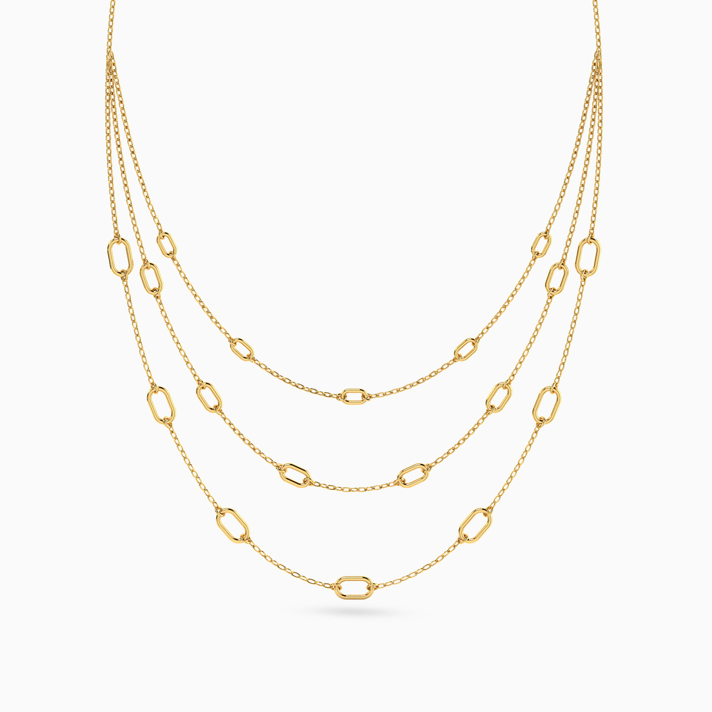 18K Gold Layered Necklace - 3