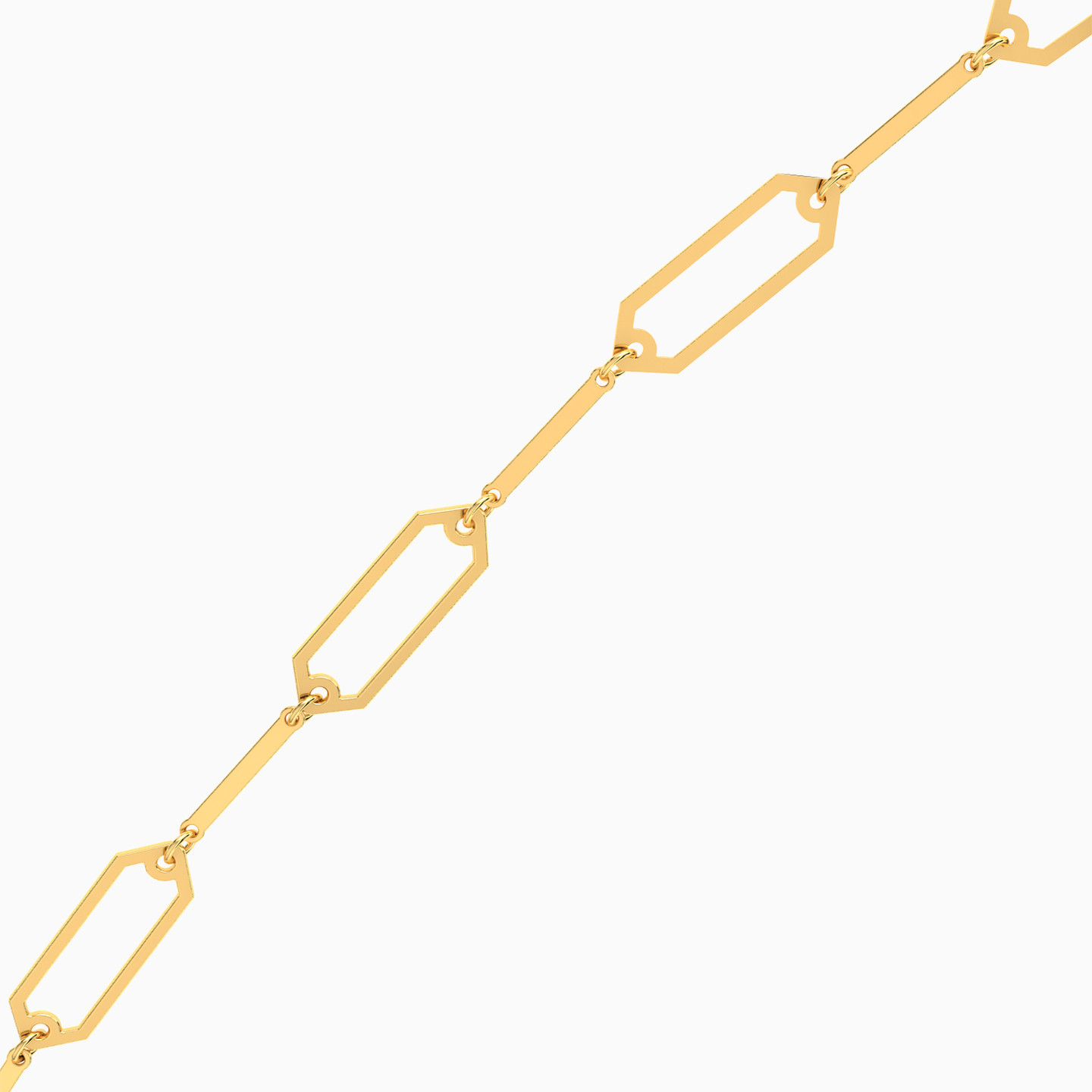 سلسلة ذهب حلقات عيار 18 قيراط - 3 سلسلة ذهب حلقات عيار 18 قيراط - 3