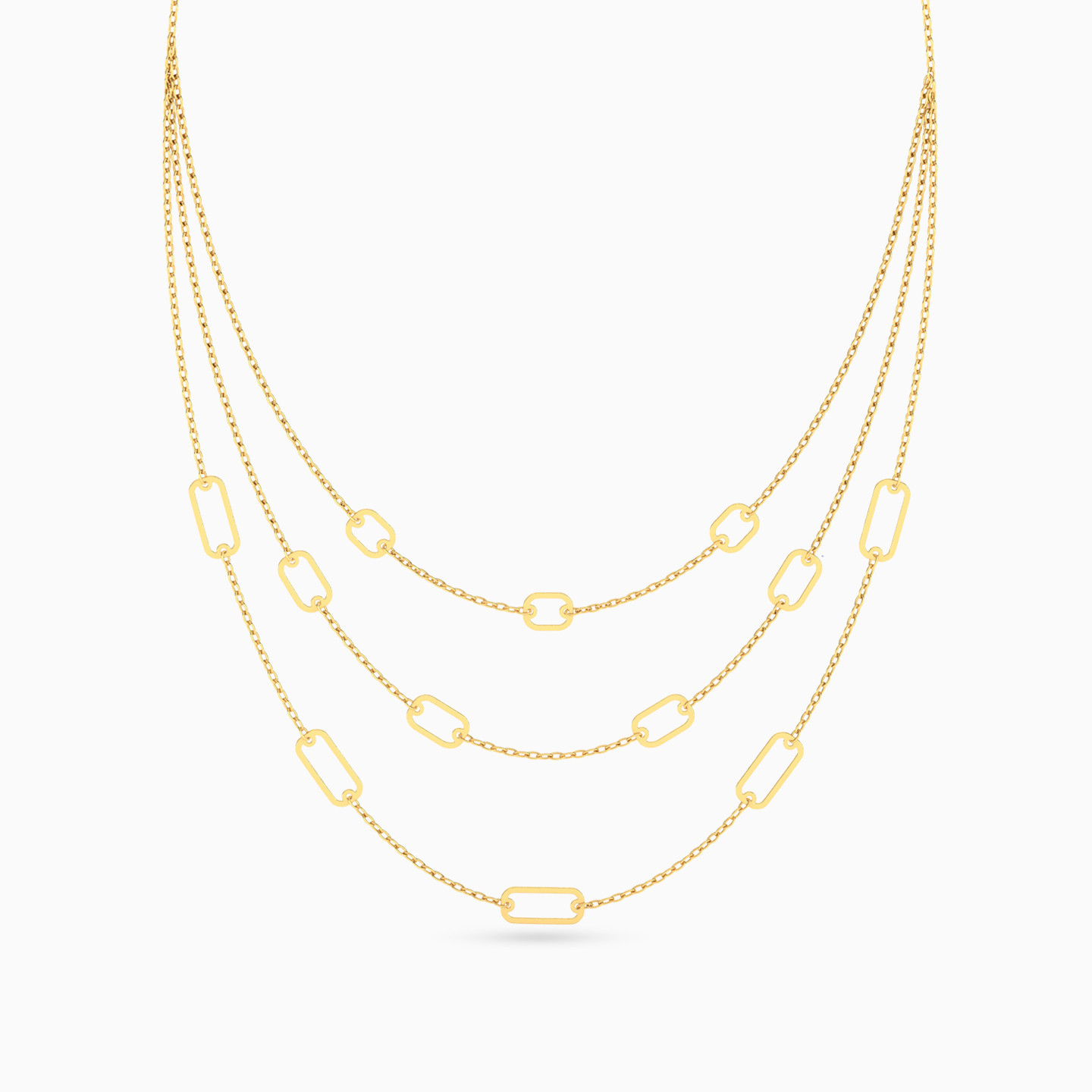 18K Gold Layered Necklace - 3