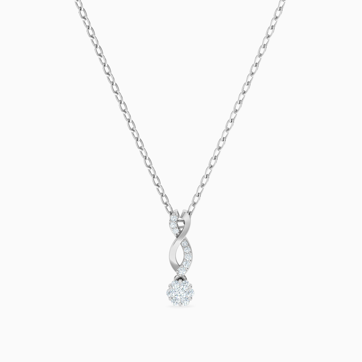 سلسلة ذهب دائرية عيار 18 قيراط مزينة بالألماس سلسلة ذهب دائرية عيار 18 قيراط مزينة بالألماس