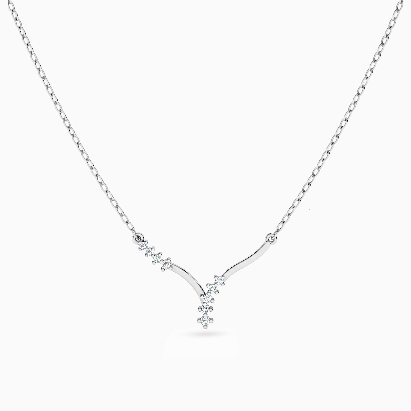 سلسلة ذهب دائرية عيار 18 قيراط مزينة بالألماس  