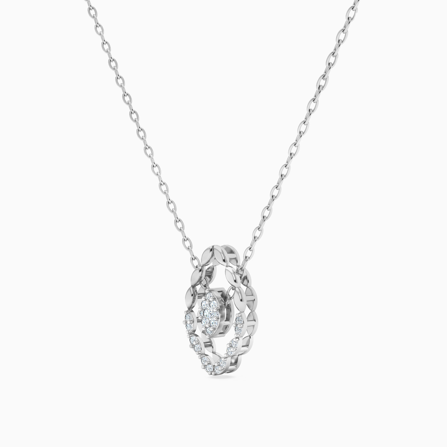 Marquise Diamond Necklace in 18K Gold - 4 Marquise Diamond Necklace in 18K Gold - 4