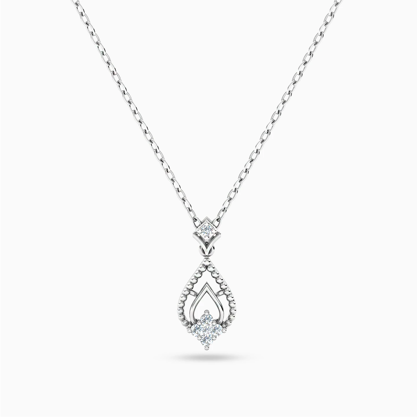 Pear Diamond Necklace in 18K Gold Pear Diamond Necklace in 18K Gold