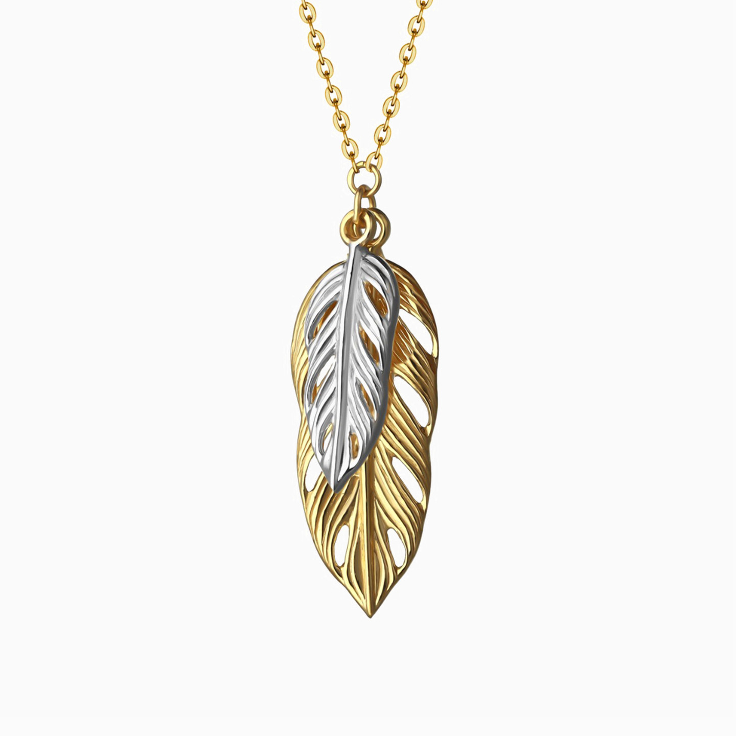 Leaf Necklace In 18K Gold Leaf Necklace In 18K Gold