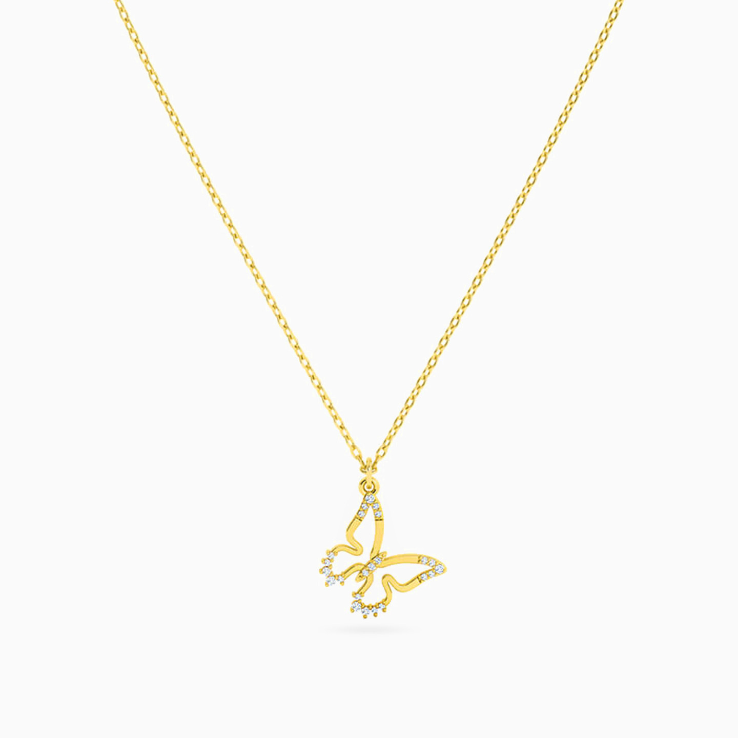 18K Gold Diamond Pendant Necklace - 3