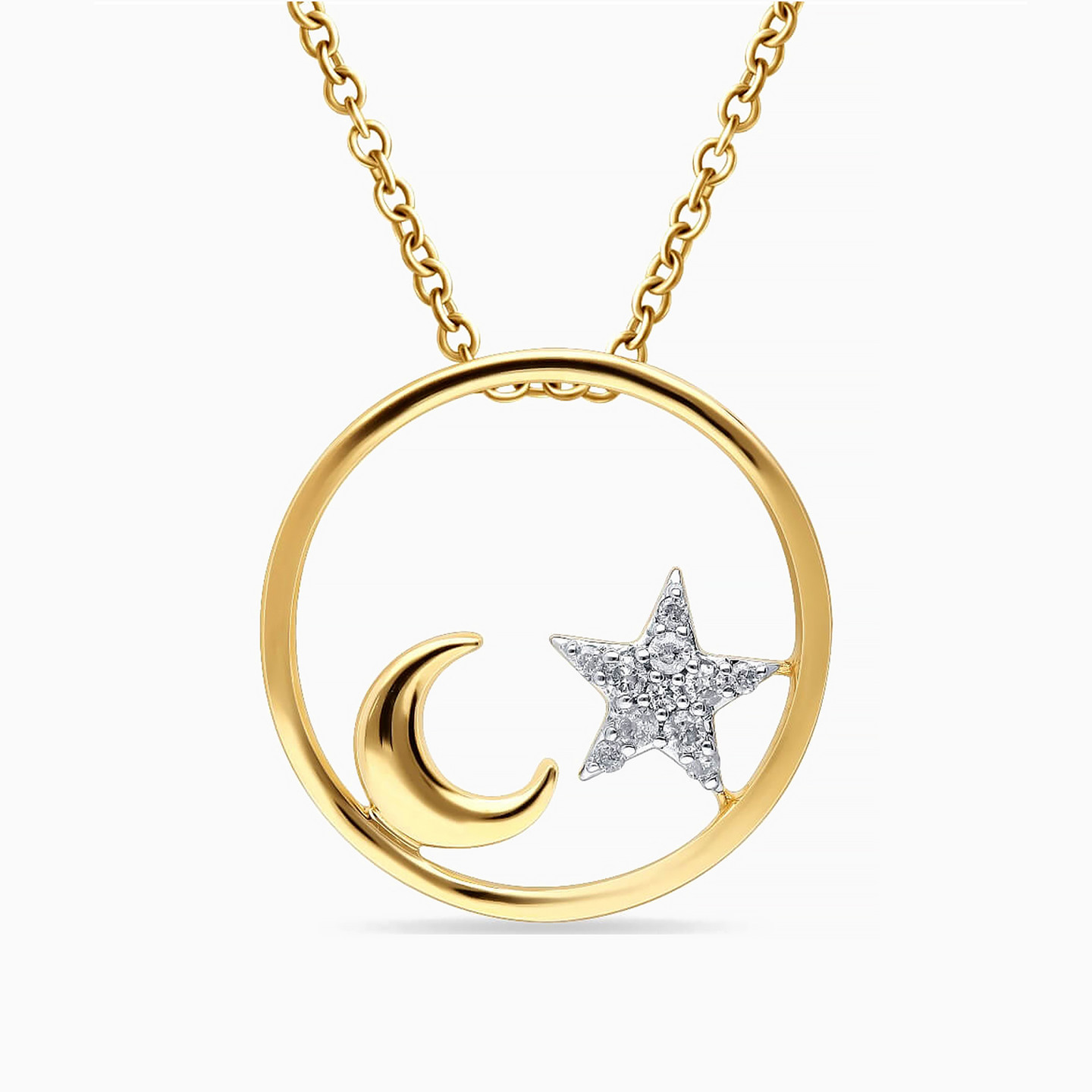 Celestial Diamonds Necklace In 18K Gold - 3