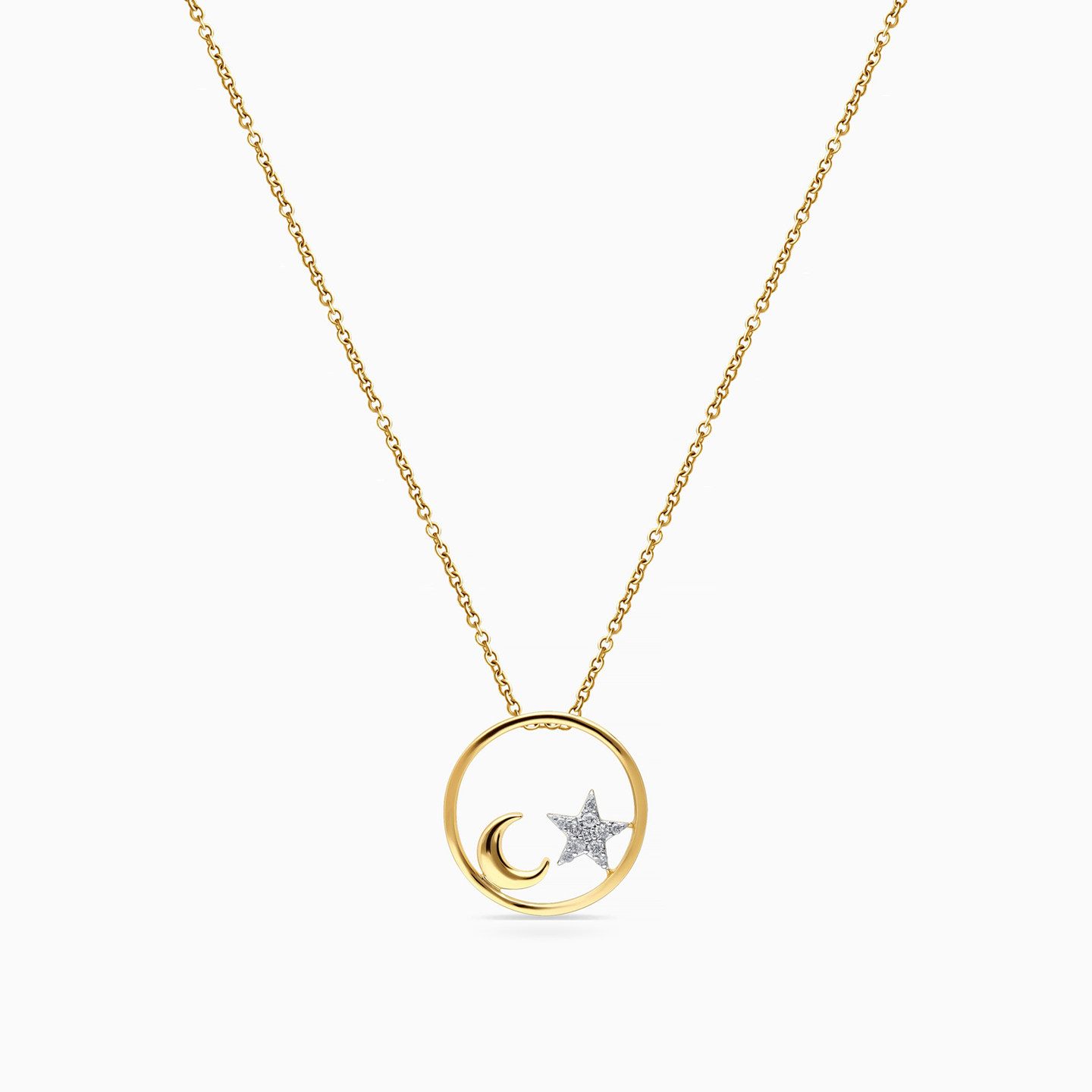 Celestial Diamonds Necklace In 18K Gold - 4