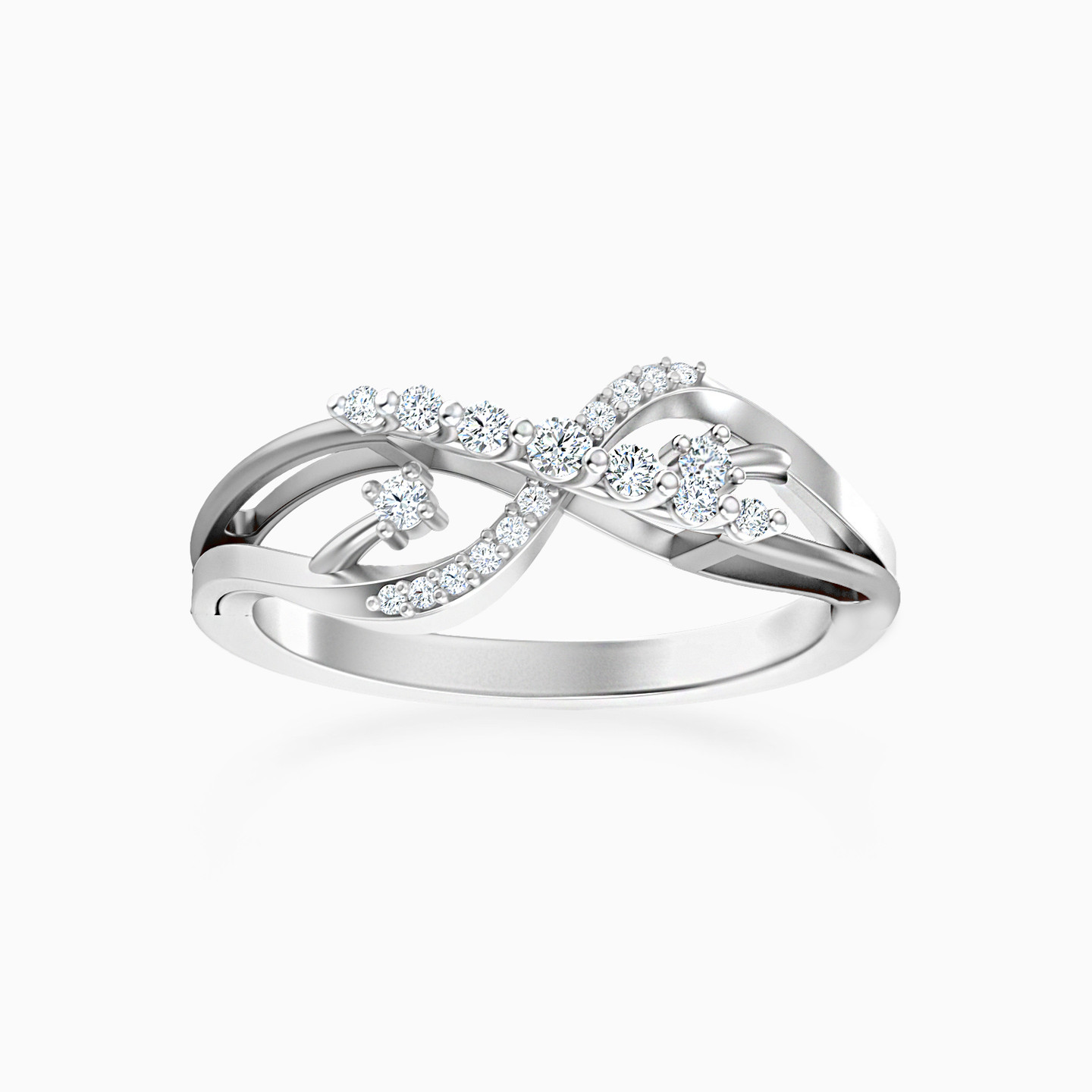 infinity Diamond Ring in 18K Gold - 3 infinity Diamond Ring in 18K Gold - 3