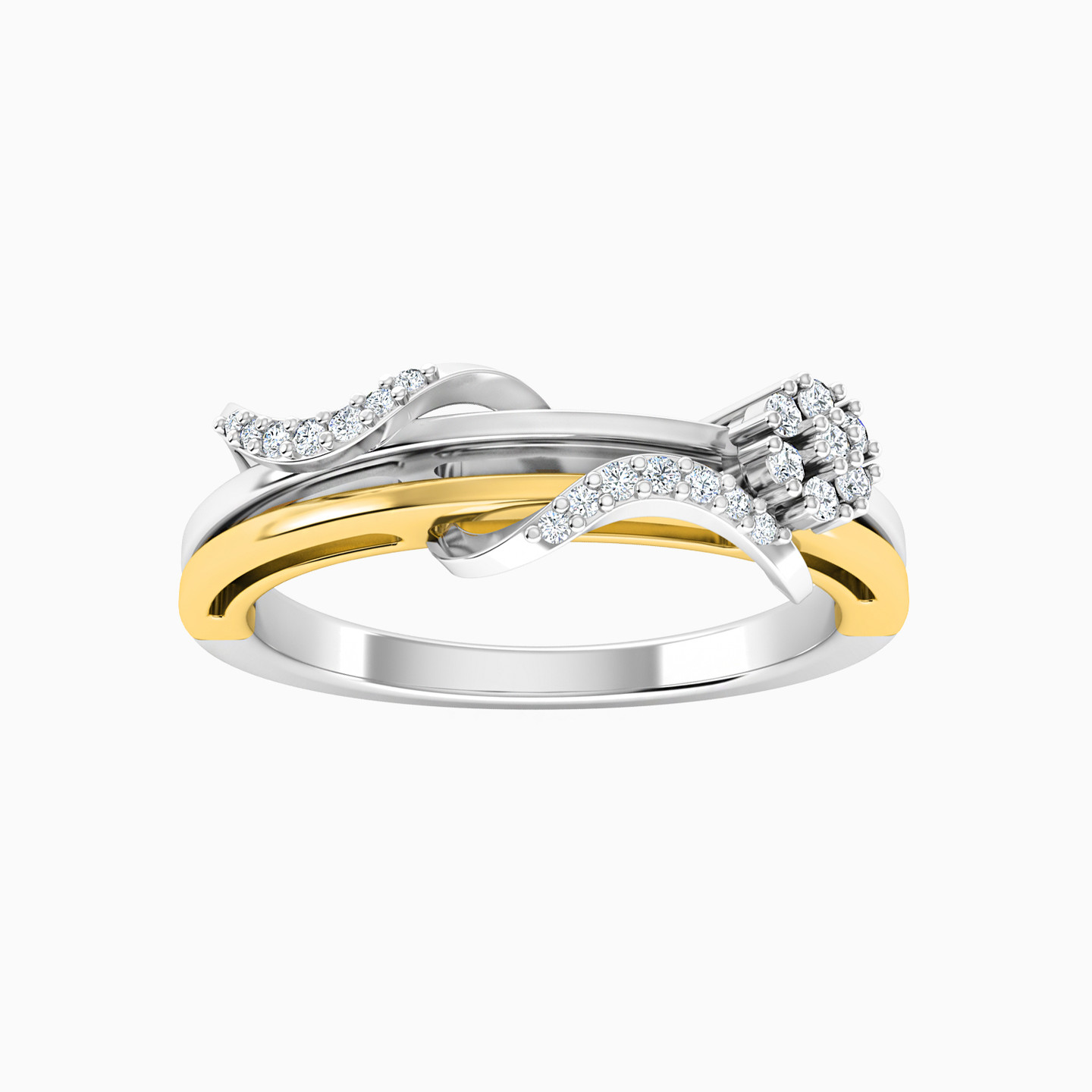 18K Gold Diamond Statement Ring