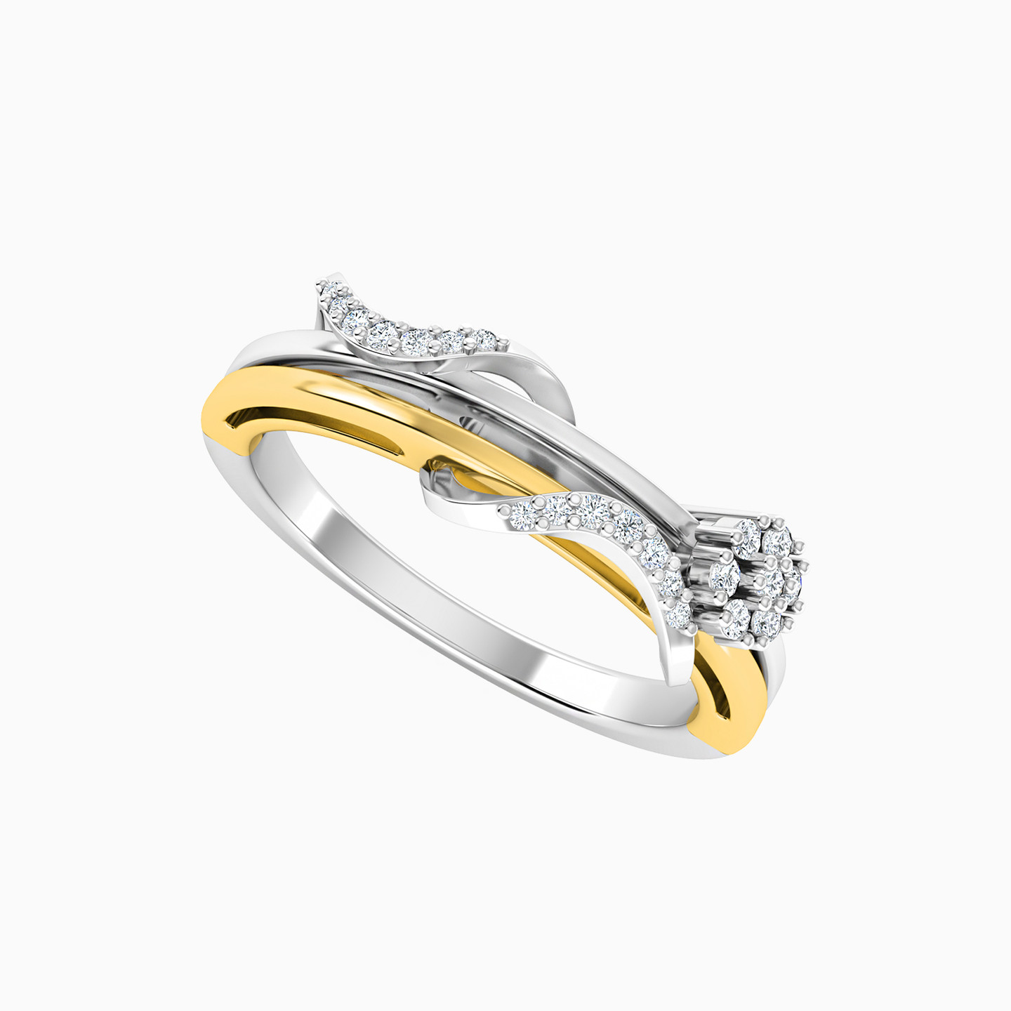 18K Gold Diamond Statement Ring - 2