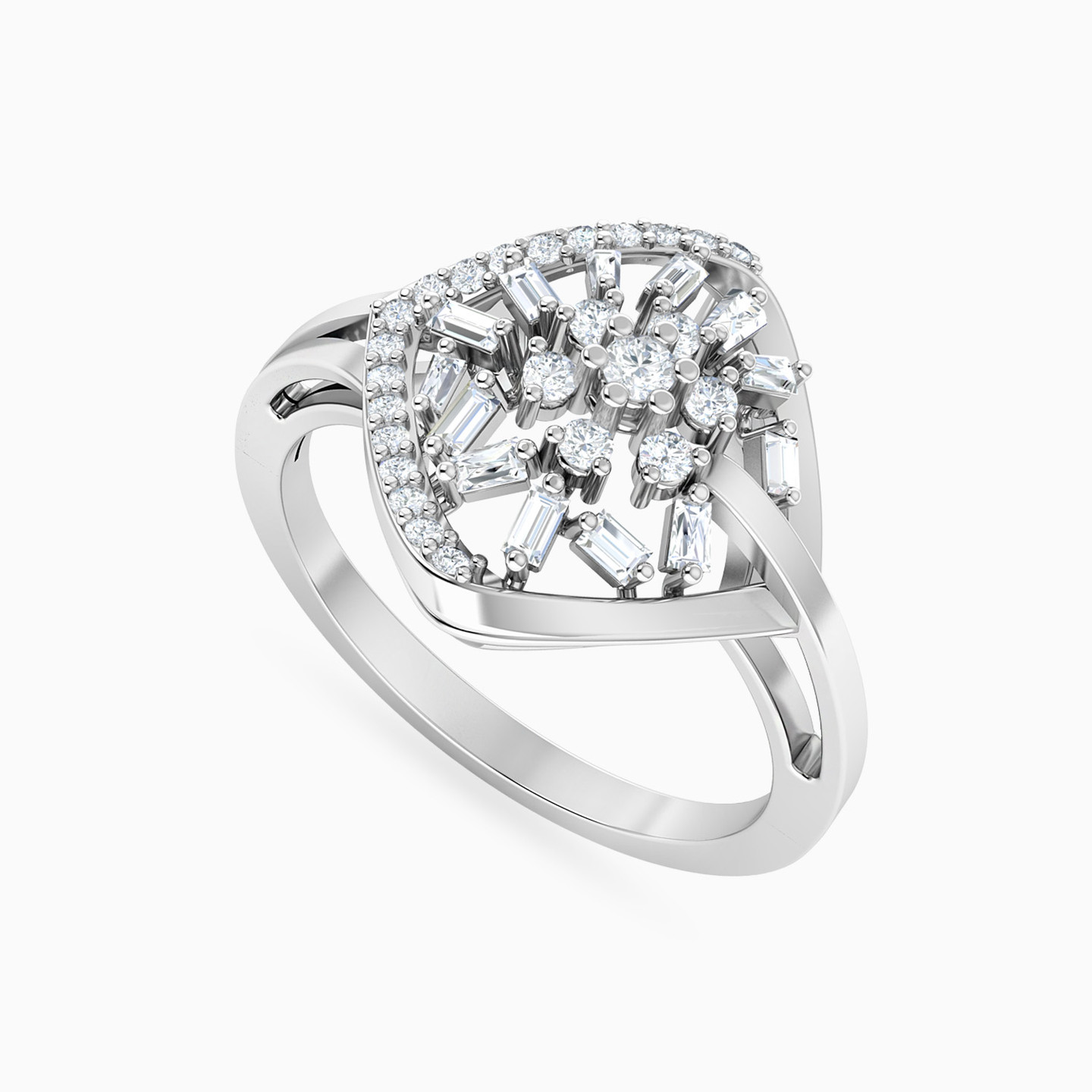 Diamond Ring in 18K Gold - 4 Diamond Ring in 18K Gold - 4