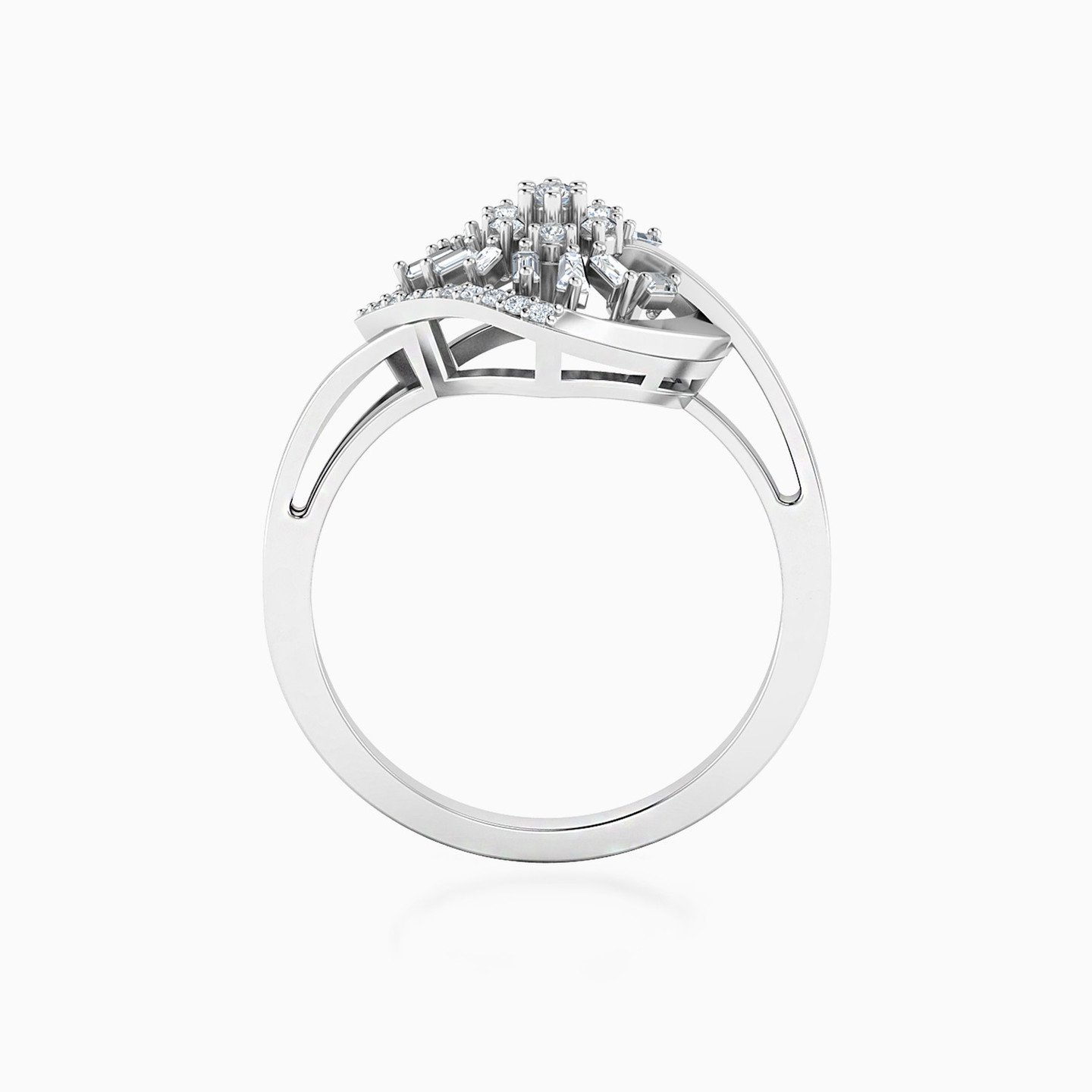 Diamond Ring in 18K Gold - 5 Diamond Ring in 18K Gold - 5