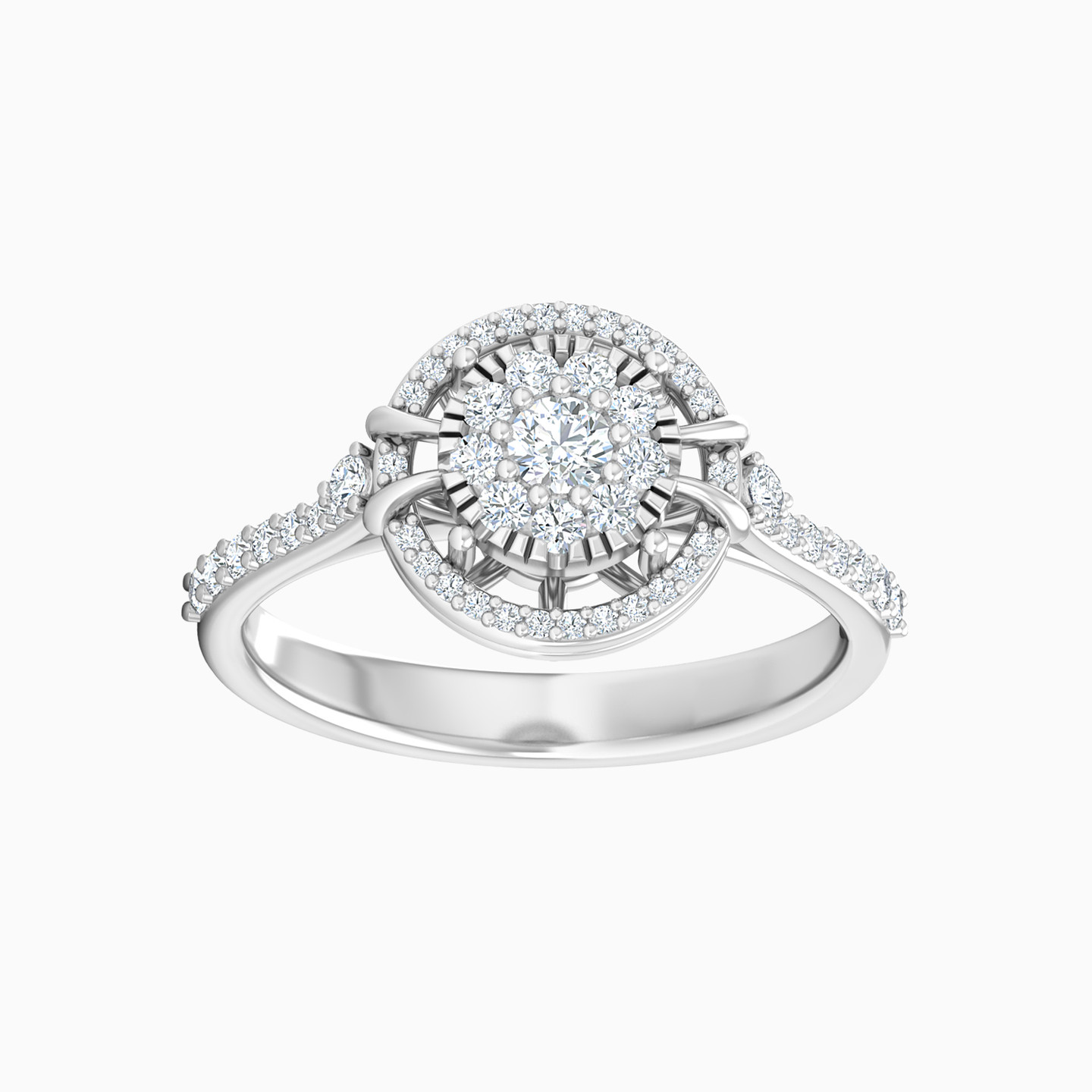 Circle Diamond Ring in 18K Gold Circle Diamond Ring in 18K Gold