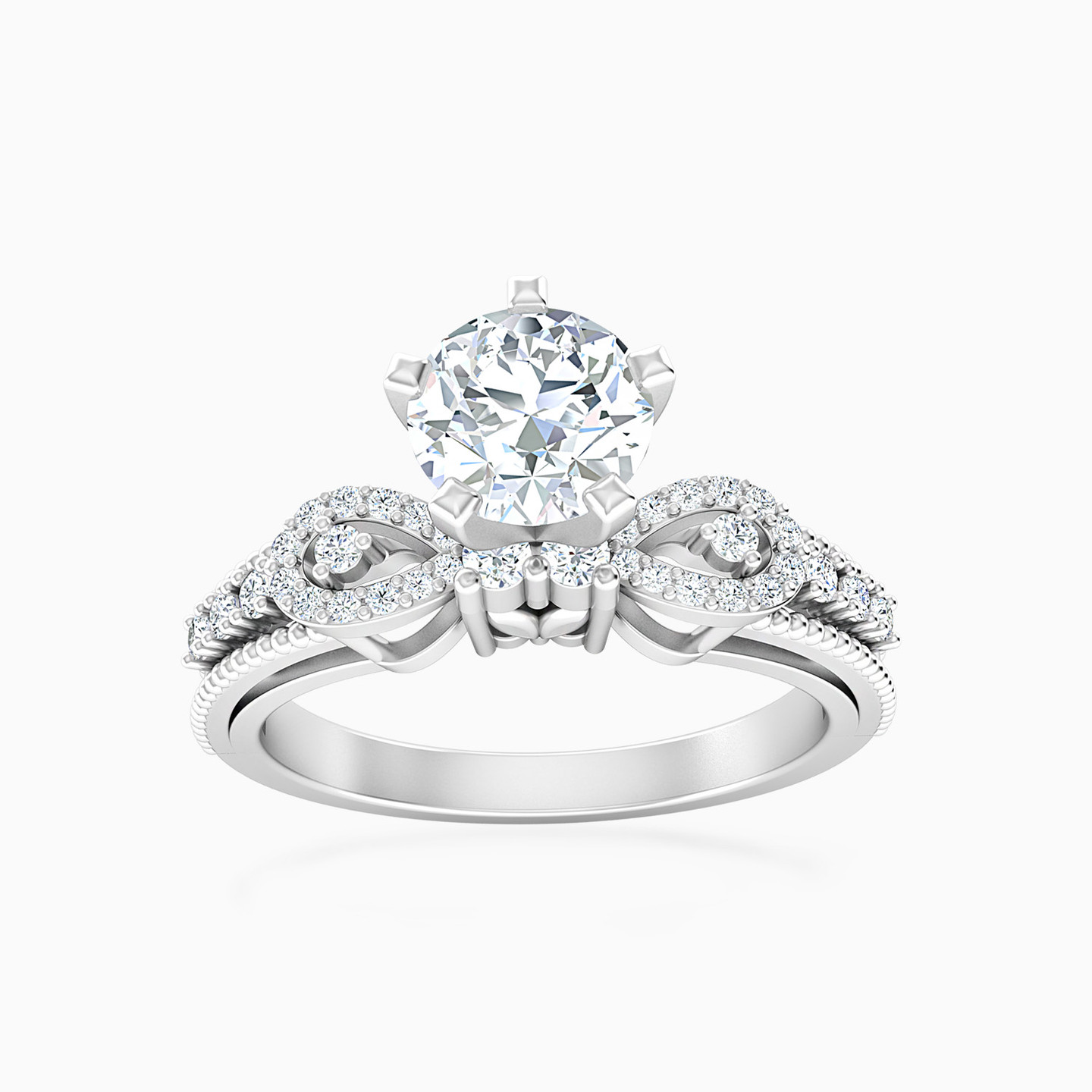 Circle Diamond Ring in 18K Gold - 3 Circle Diamond Ring in 18K Gold - 3