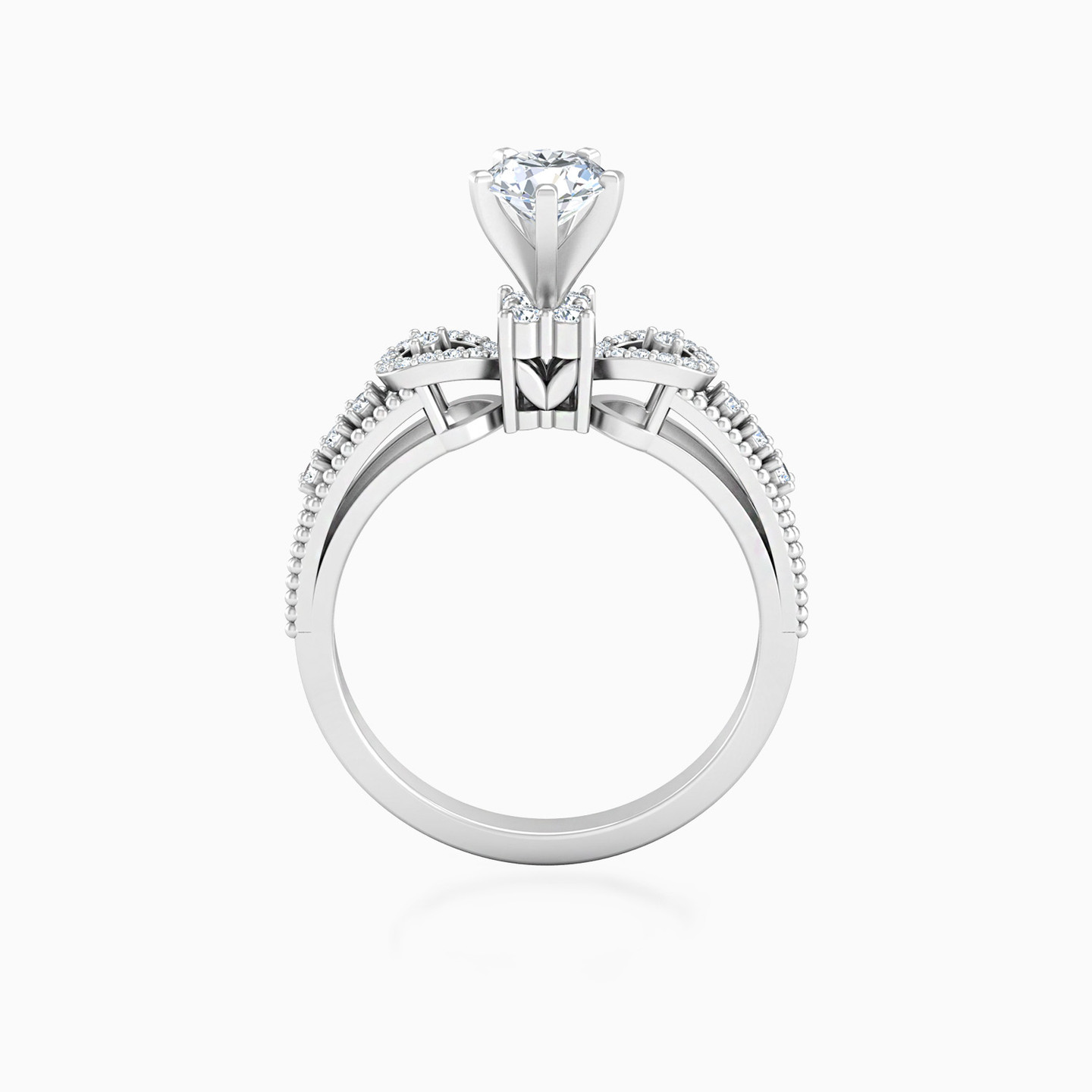 Circle Diamond Ring in 18K Gold - 5 Circle Diamond Ring in 18K Gold - 5