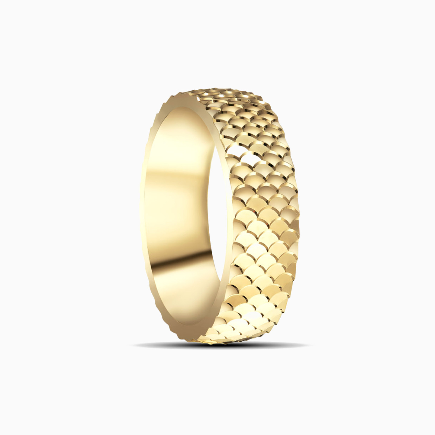 18K Gold Wedding Band- Size 15 - 2