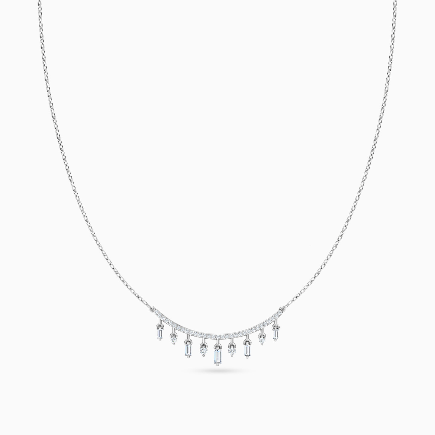 18K Gold Diamond Charms Necklace - 3