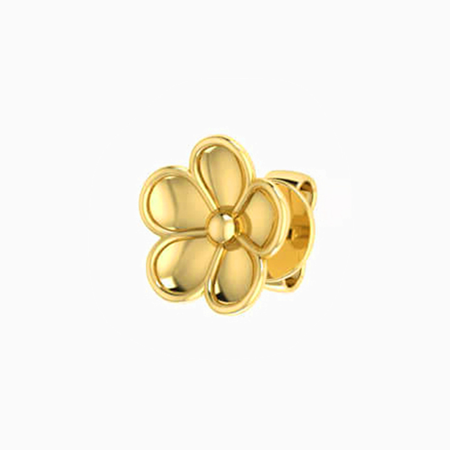 Flower Stud Earrings in 18K Gold - 3 Flower Stud Earrings in 18K Gold - 3